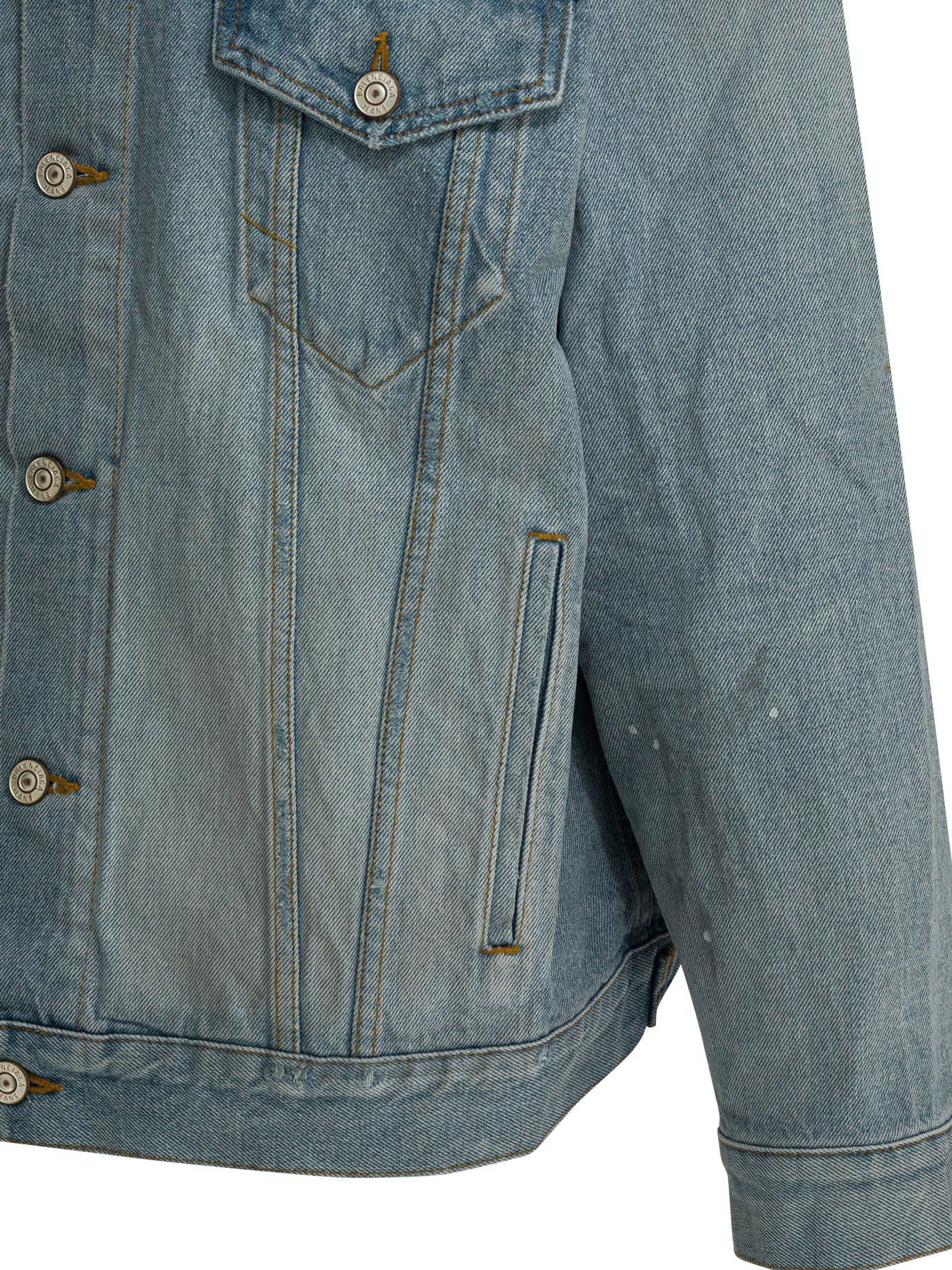 Balenciaga Denim Jacket Light Blue Women
