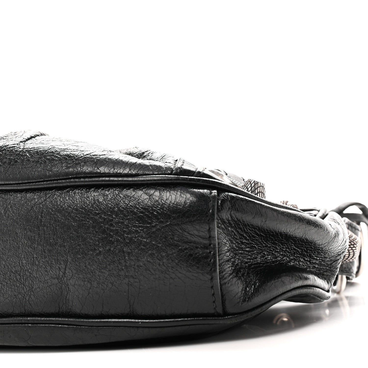 Agneau Arena Le Cagole Shoulder Bag XS Black