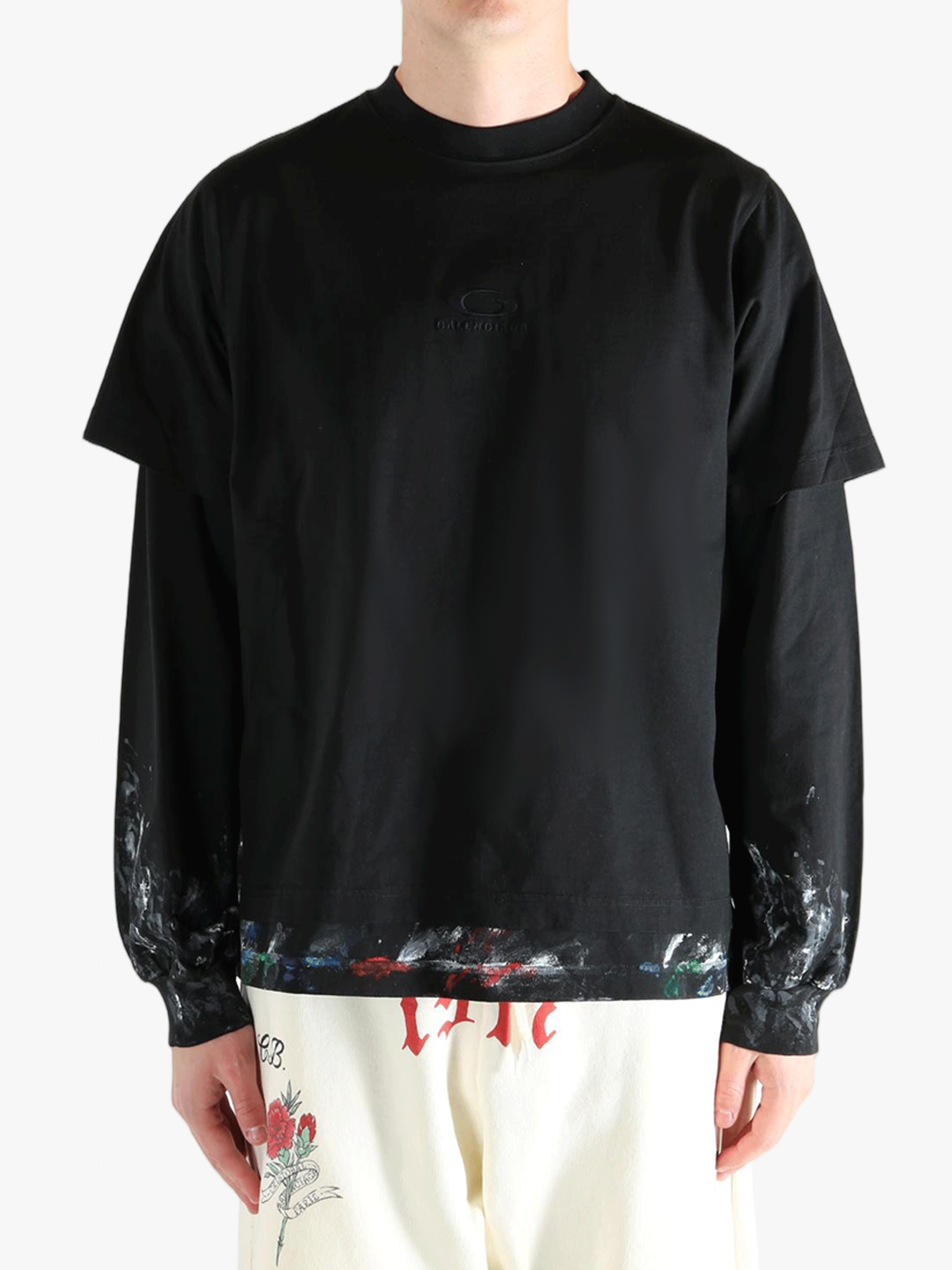 BALENCIAGA - Men Hybrid Double T-Shirt