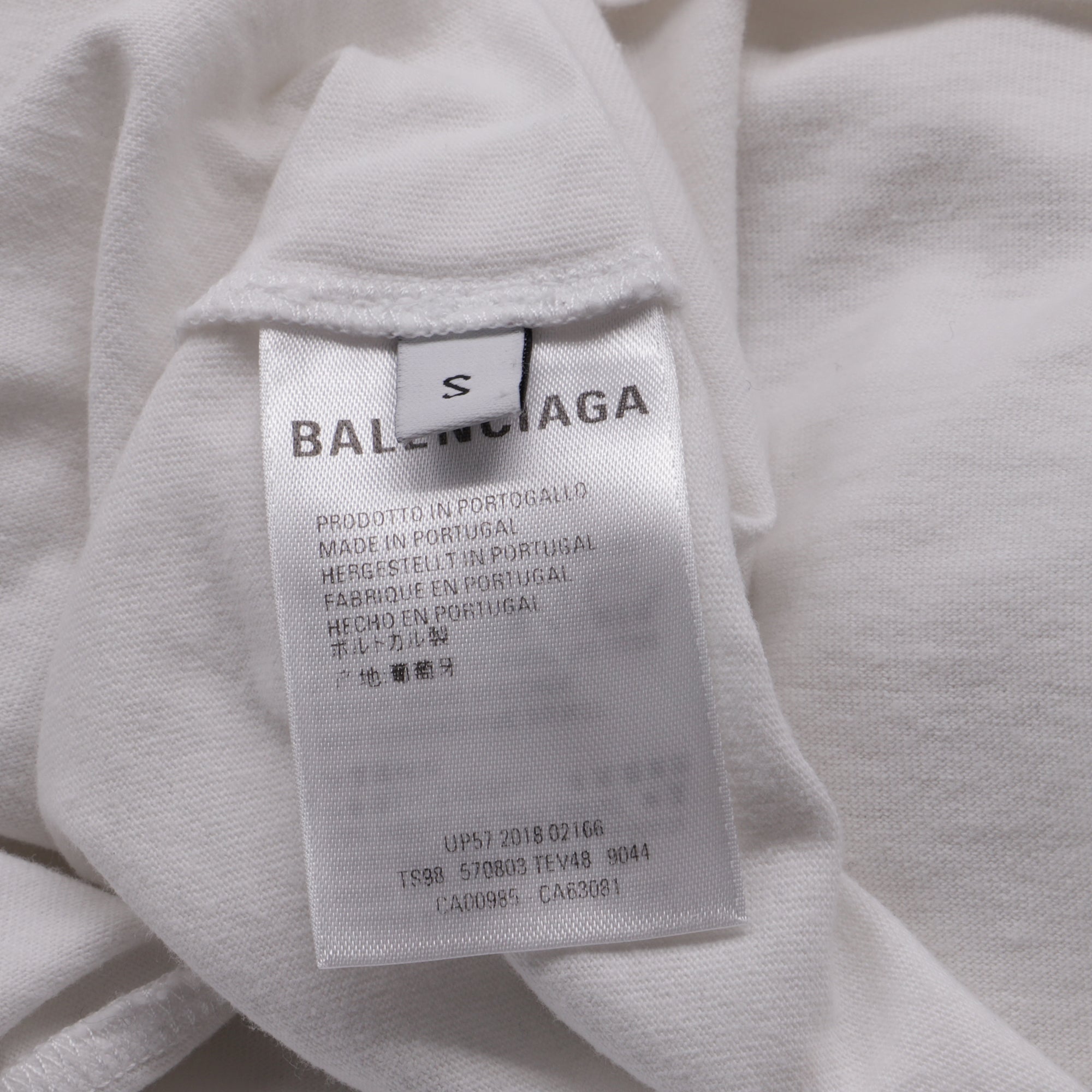 Balenciaga Interlocking BB Logo-Print T-Shirt in White Cotton women