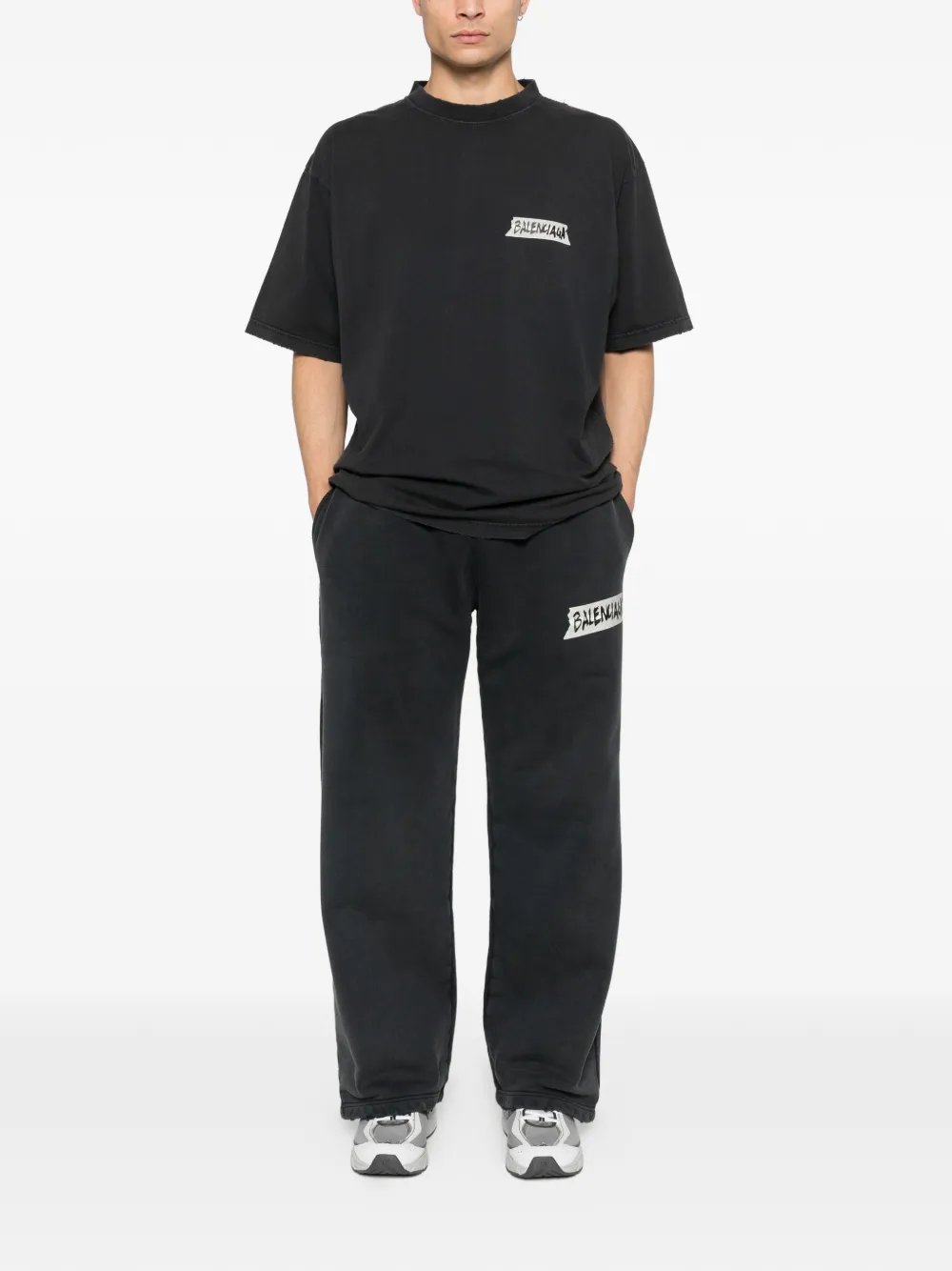 BALENCIAGA - Men Medium Fit Crew Neck T-Shirt