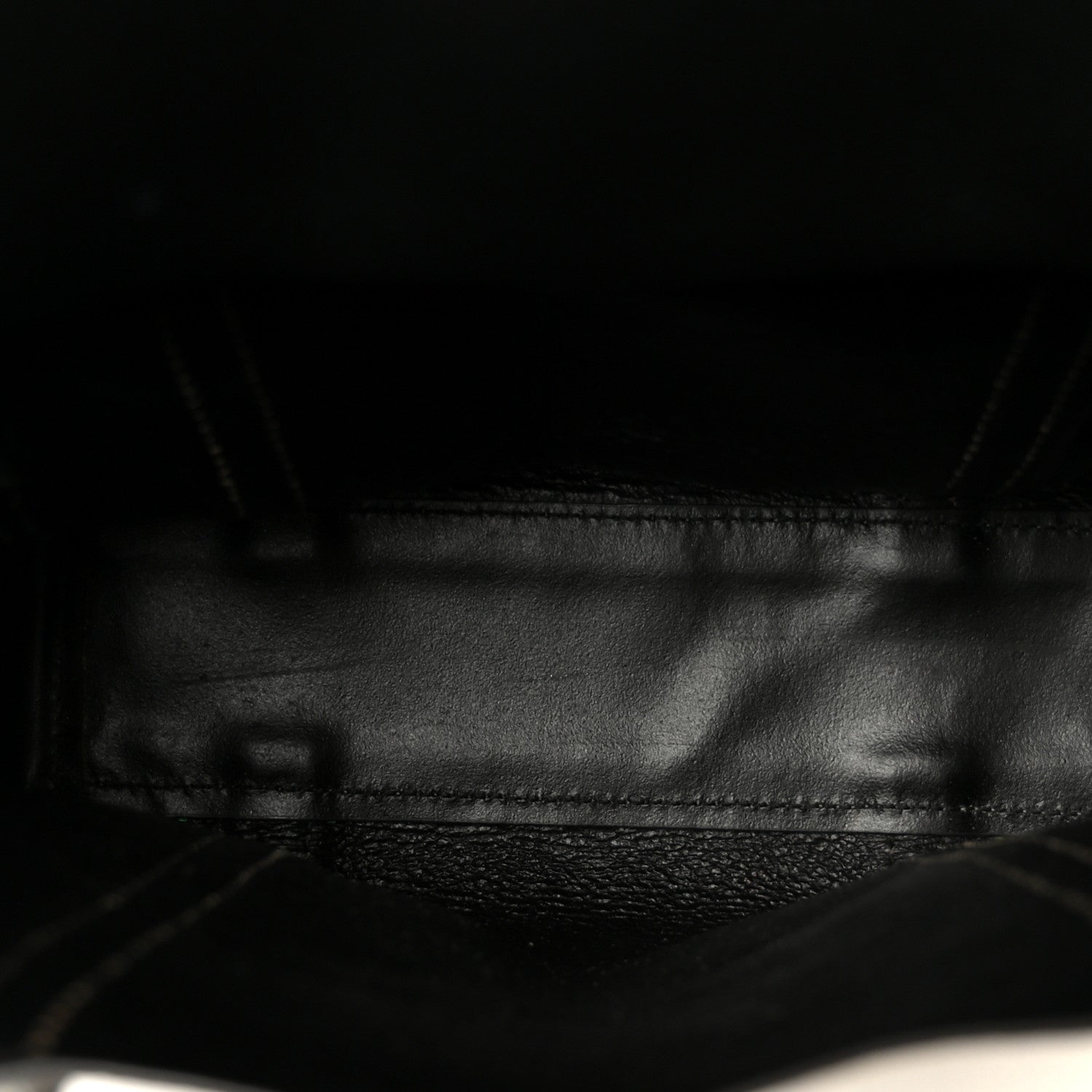 Metallic Goatskin Logo XXS Everyday Tote Argent Black