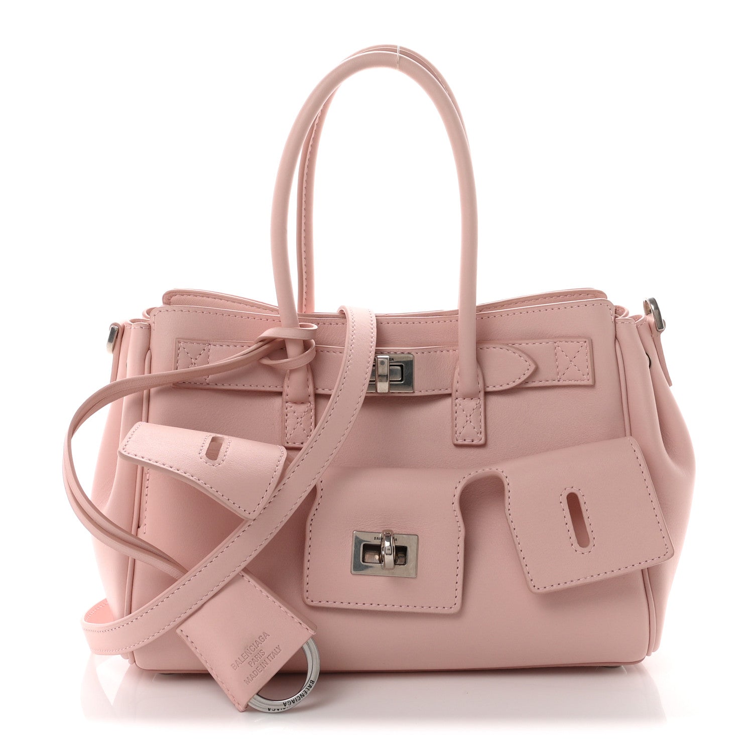Smooth Calfskin Mini Bel Air Carry All Bag Suede Pink