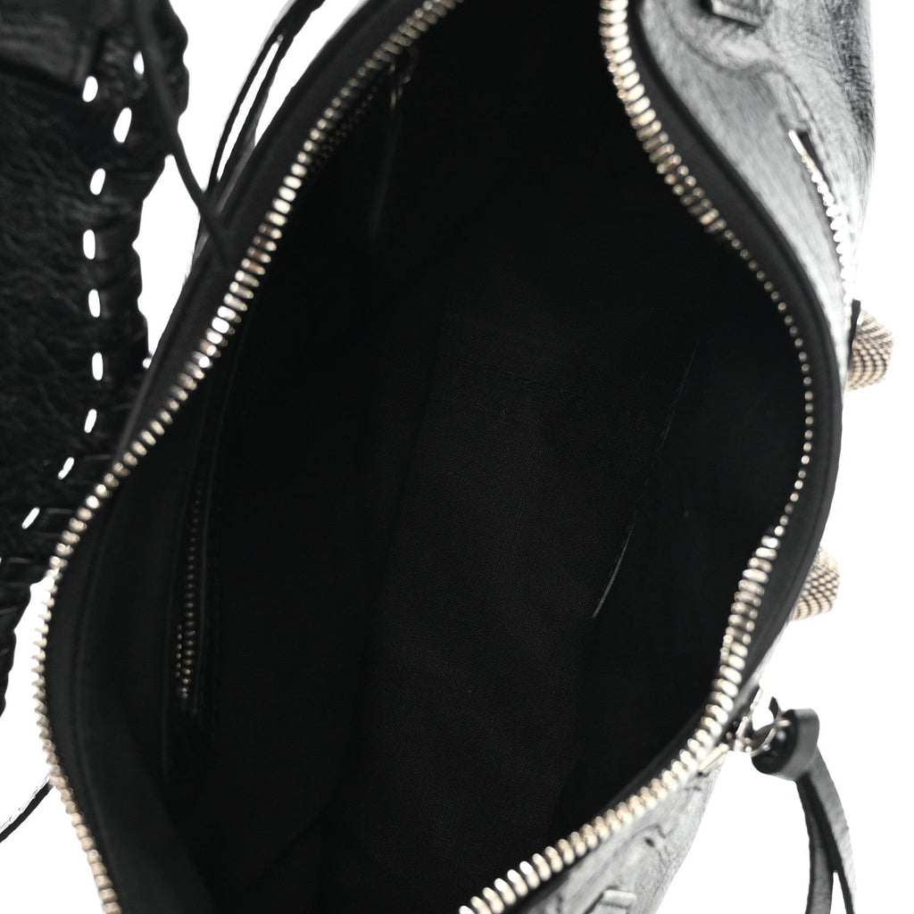 Agneau Arena Small Le Cagole Shoulder Bag Black