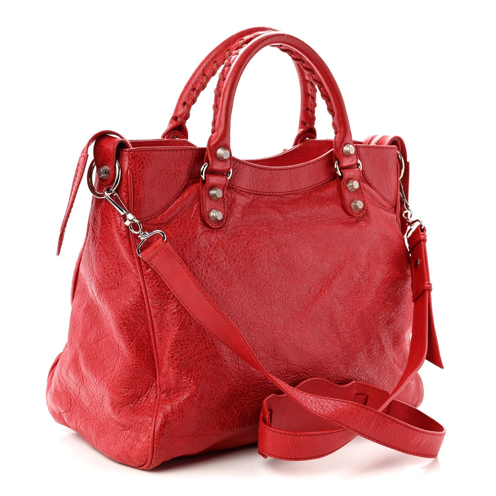 Agneau Giant 12 Silver Hardware Velo Coquelicot