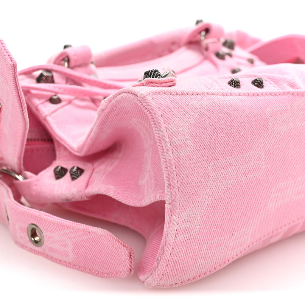 Denim BB Monogram Neo Cagole Handbag XS Pink