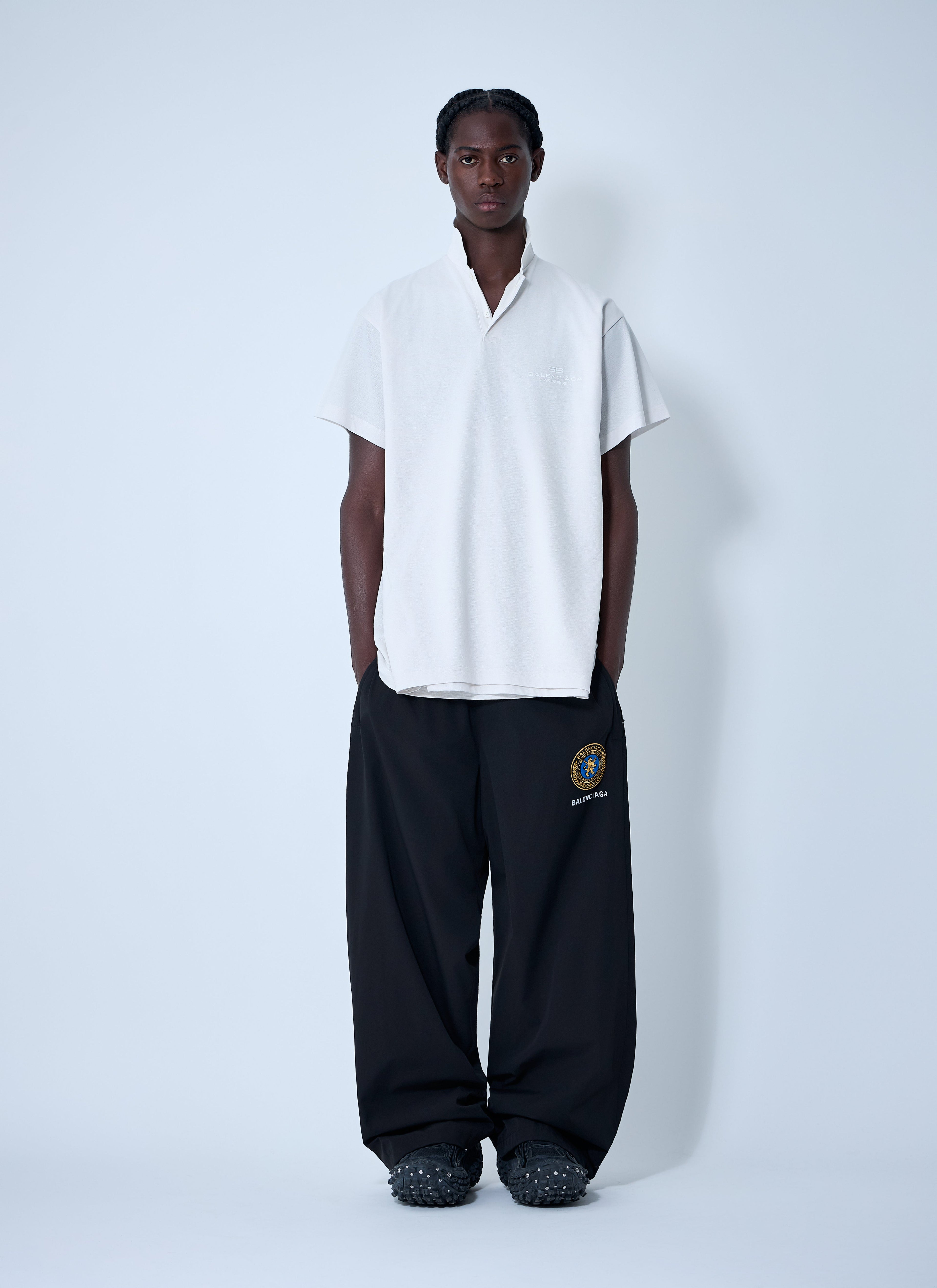 Balenciaga Men Logo Motif Track Pants