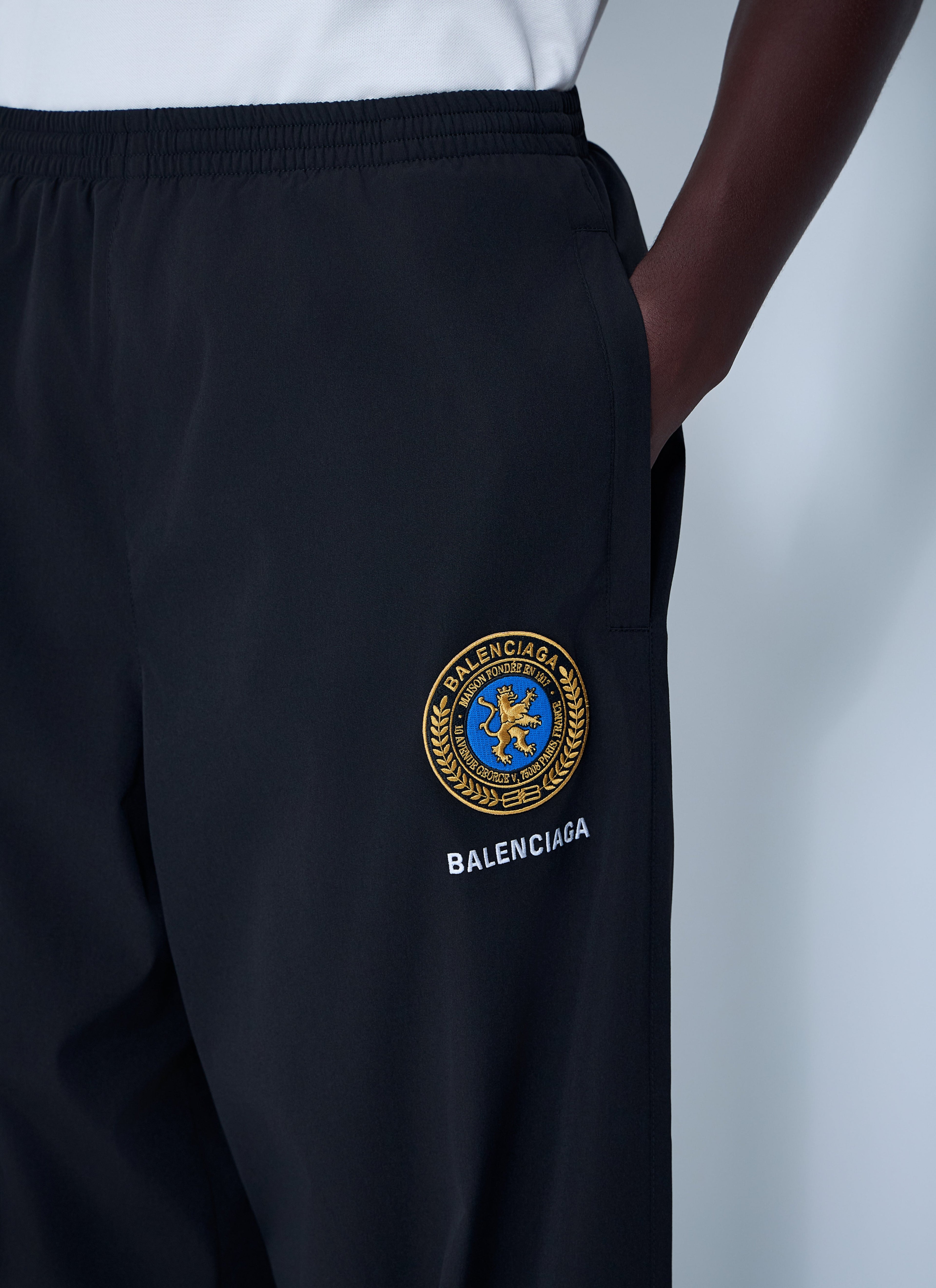 Balenciaga Men Logo Motif Track Pants