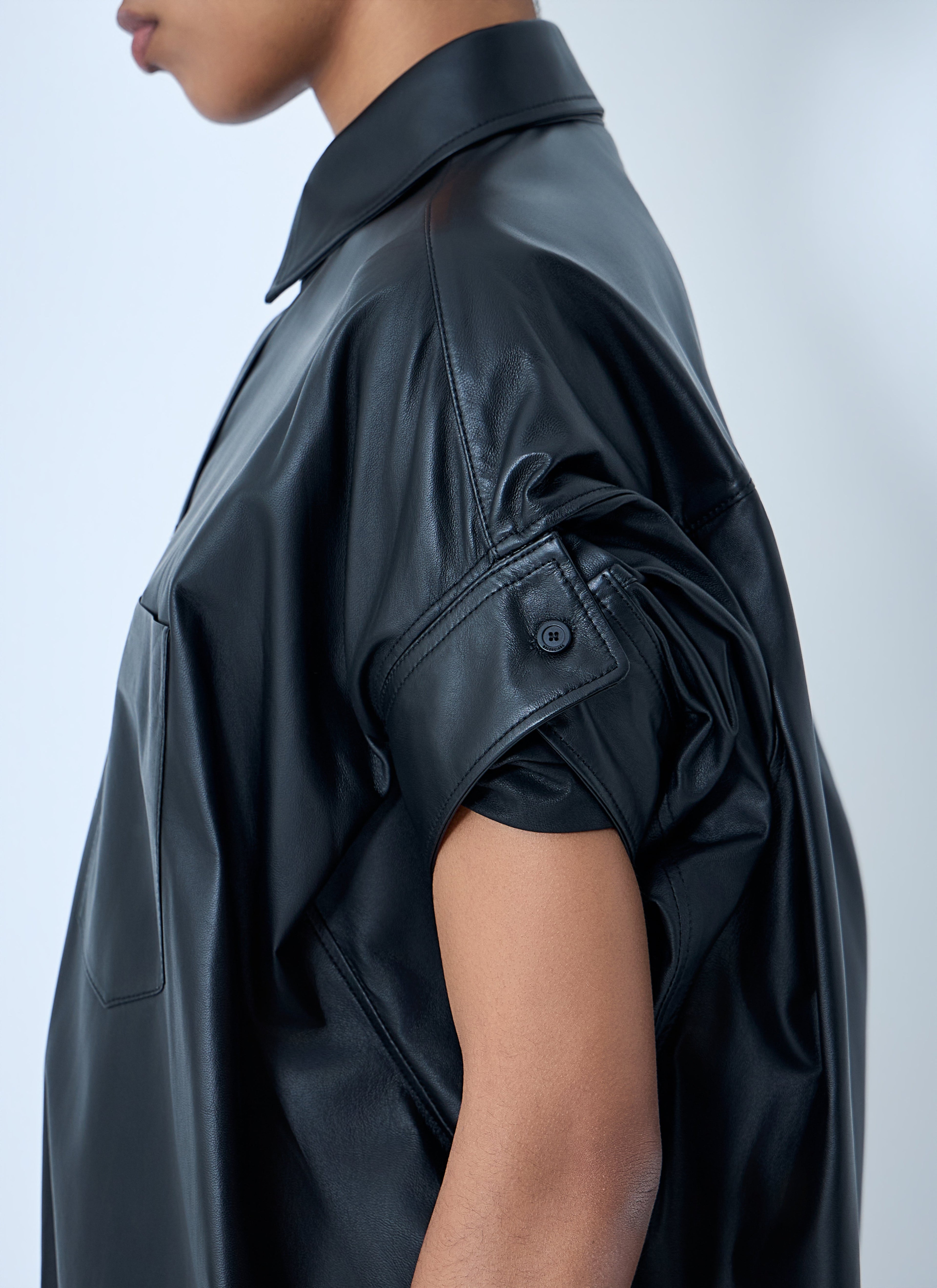 Balenciaga Women Tucked Sleeve Shirt