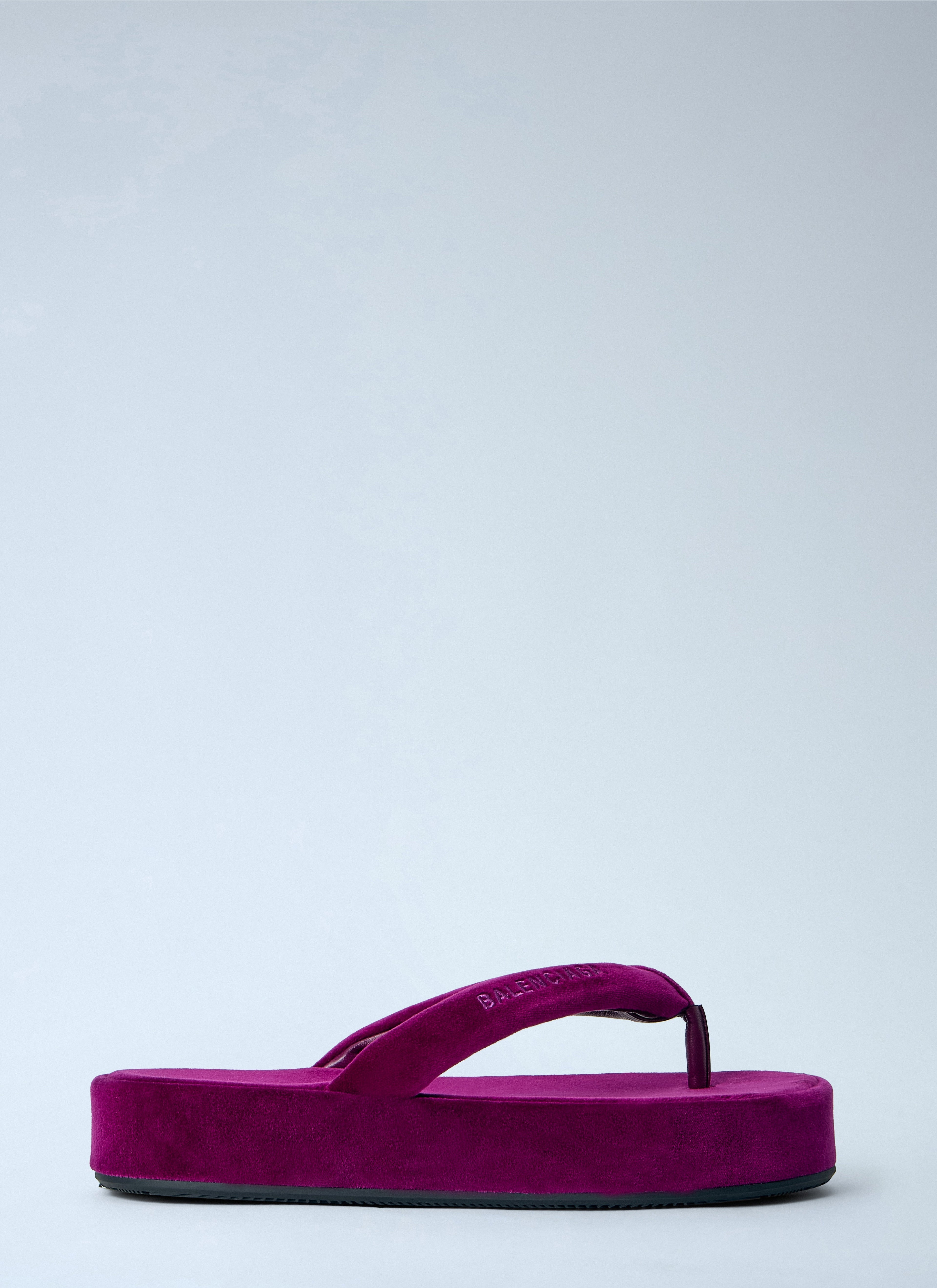 Balenciaga Women Jet Lag Thong-Strap Sandals