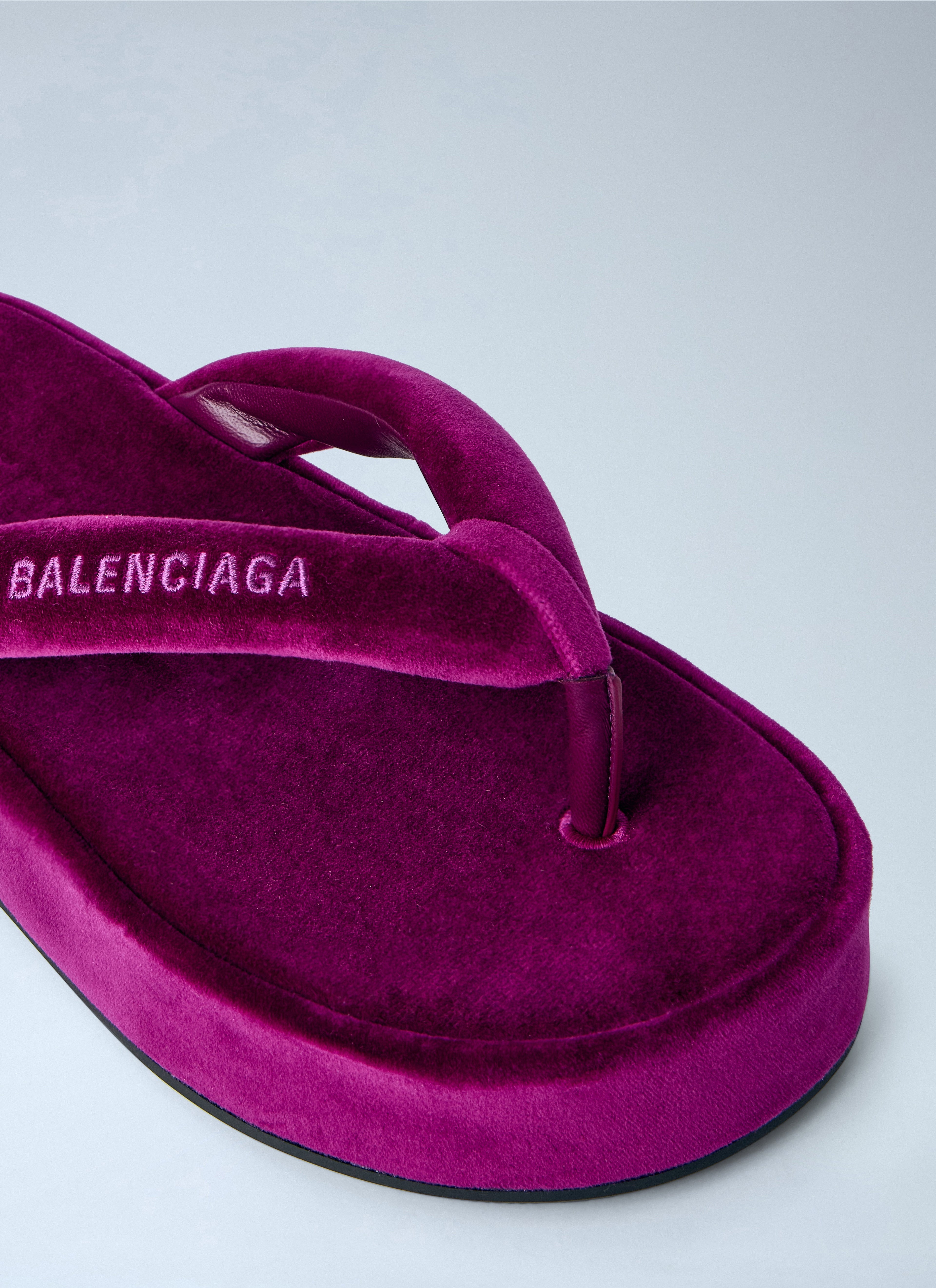 Balenciaga Women Jet Lag Thong-Strap Sandals