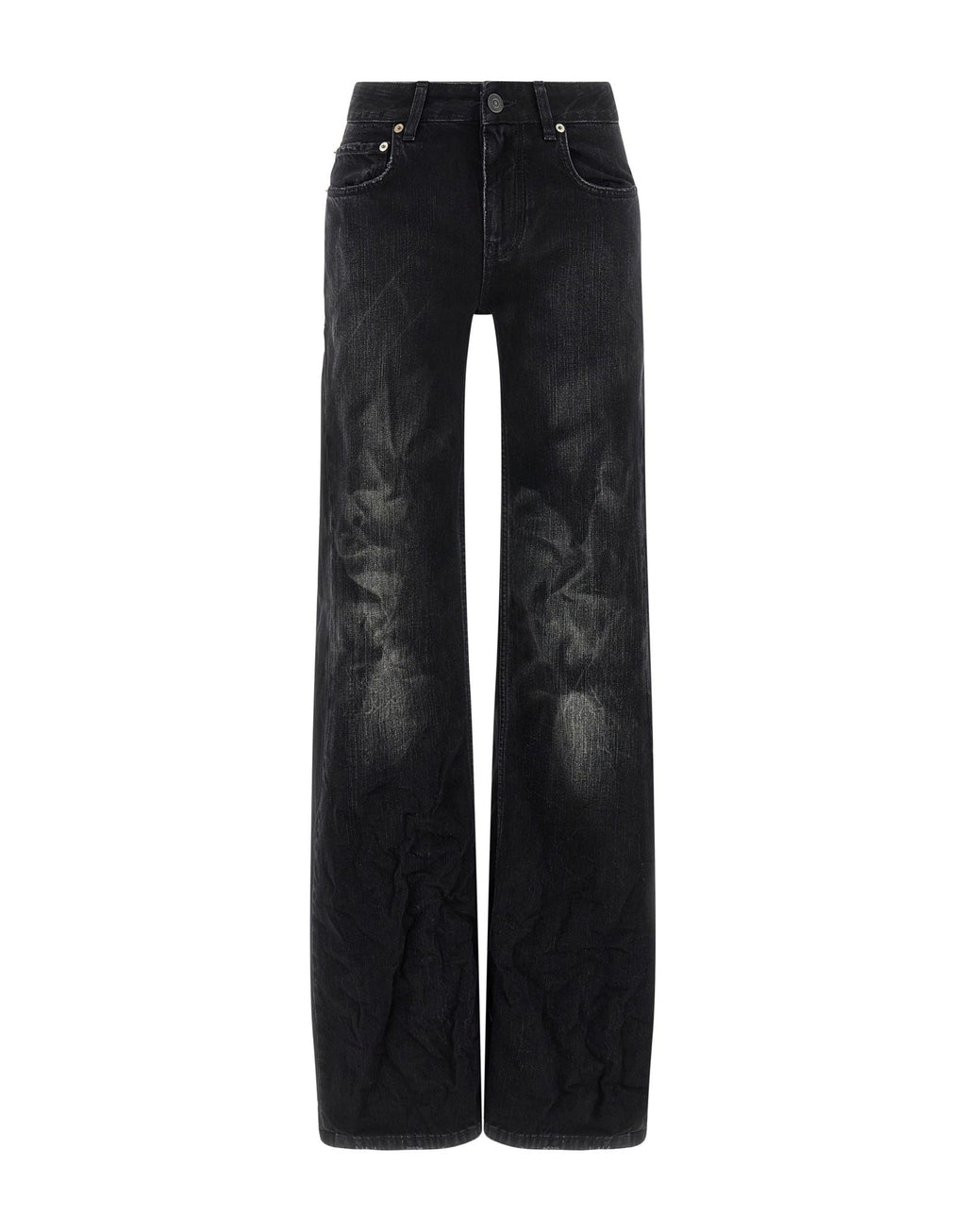 Balenciaga Black Wide Leg Jeans