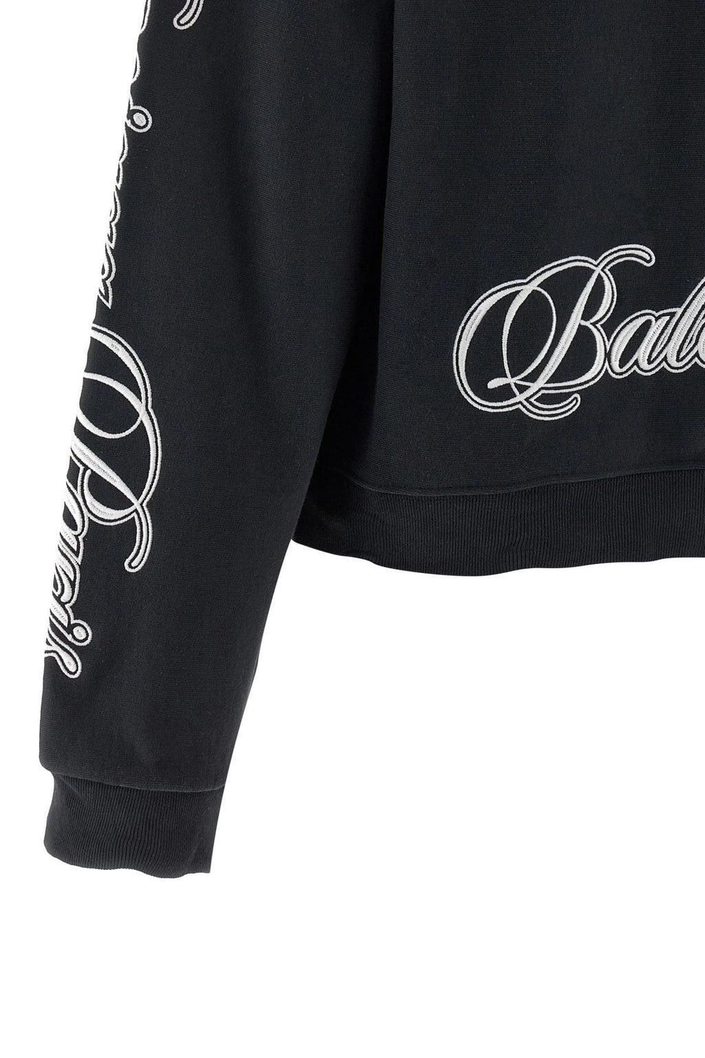 Balenciaga Cursive Embroidered Hoodie Women