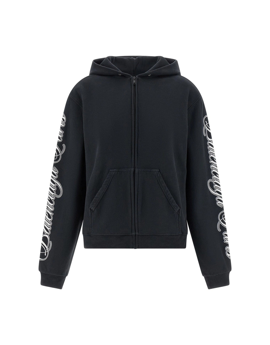 Balenciaga Cursive Embroidered Hoodie Women