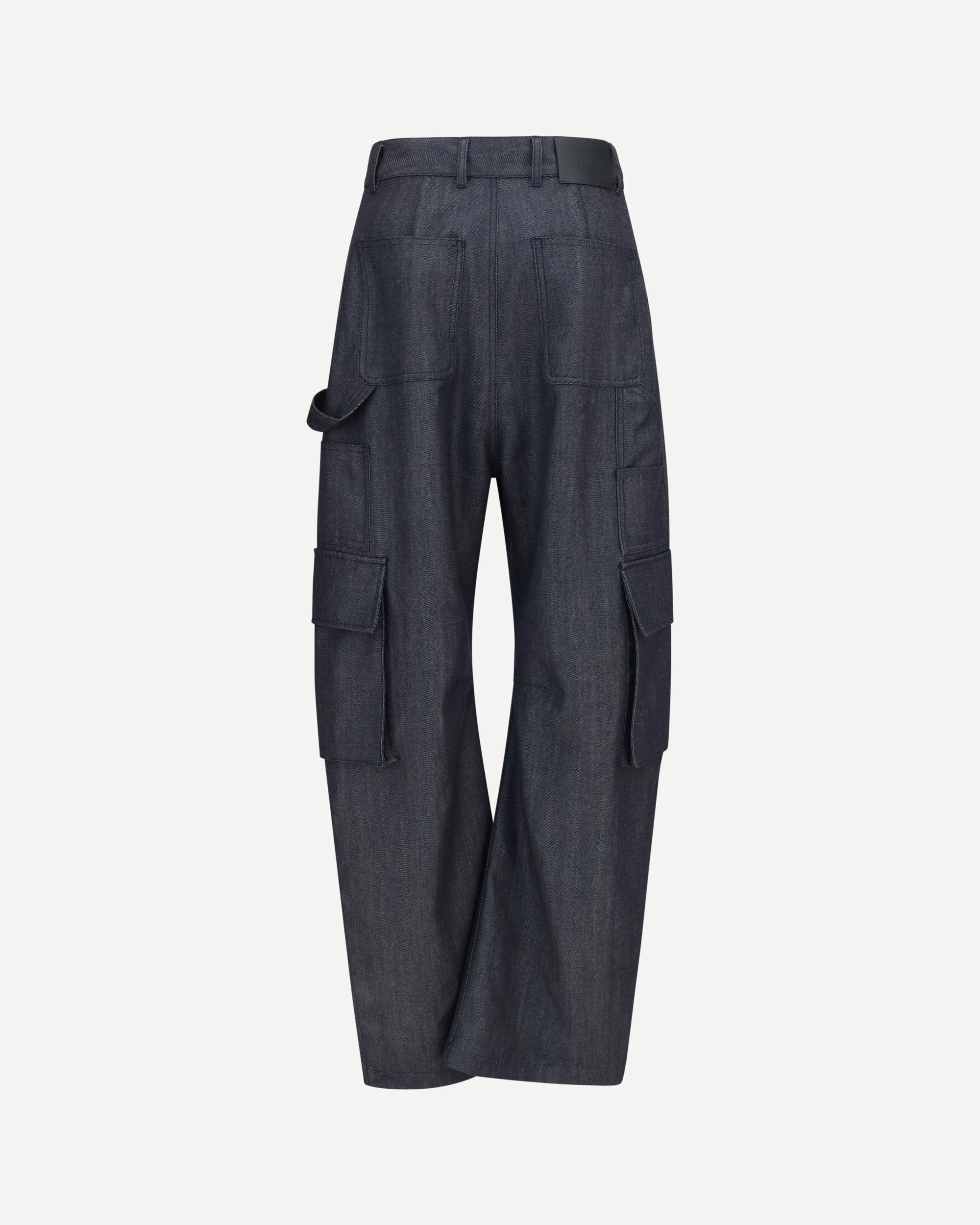 Balenciaga Denim Print Cargo Pants