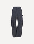 Balenciaga Denim Print Cargo Pants