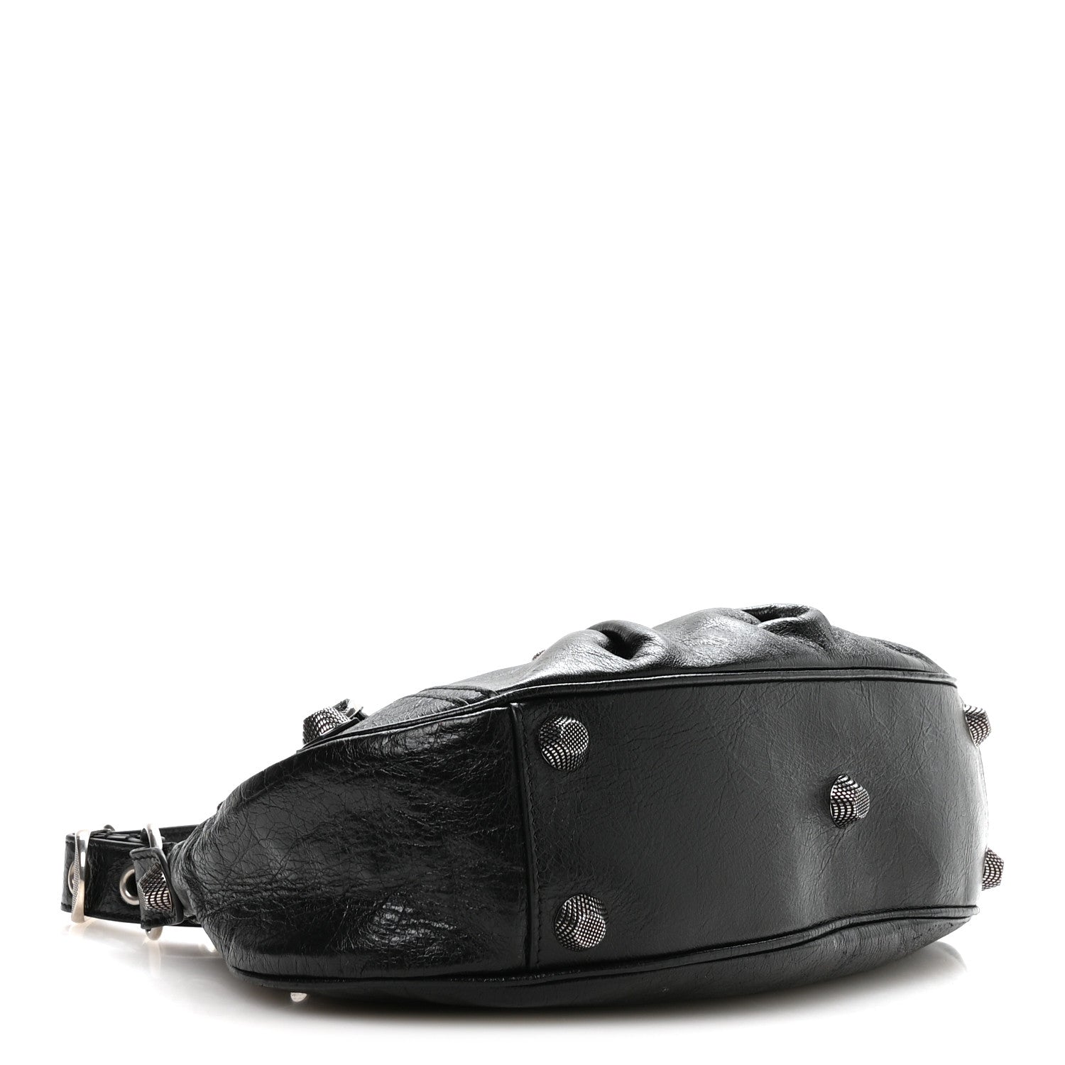 Agneau Arena Small Le Cagole Shoulder Bag Black
