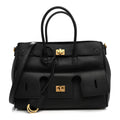 Smooth Calfskin Small Bel Air Carry All Bag  Black