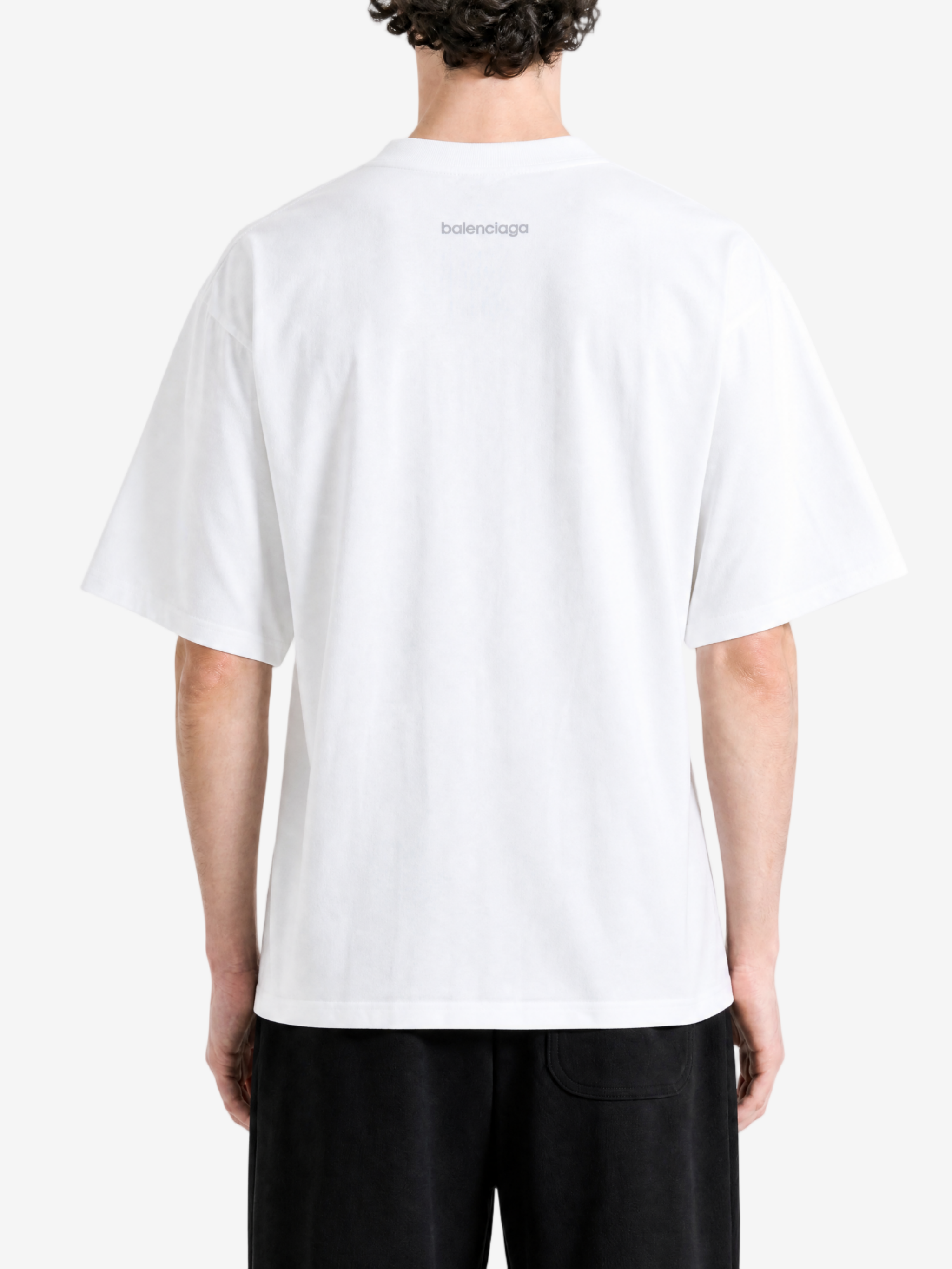 BALENCIAGA - Men Medium Fit Tech Logo T-Shirt