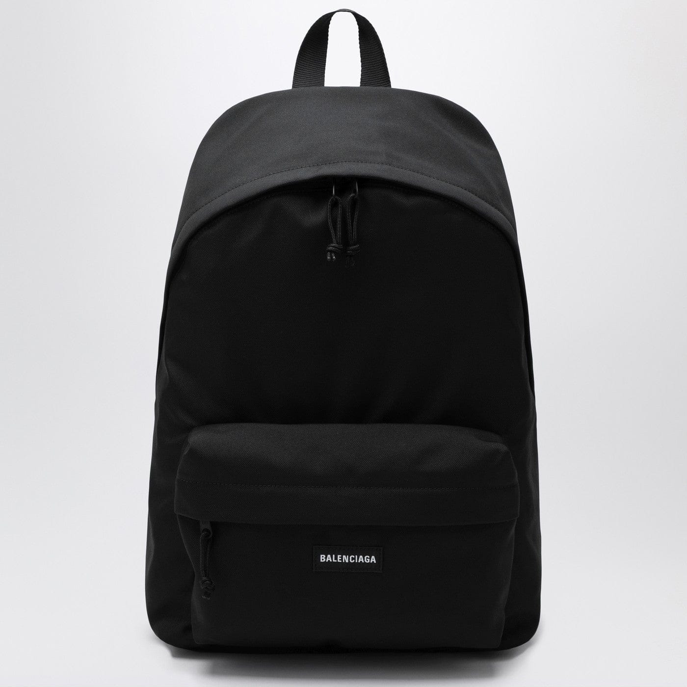 Balenciaga - Black Explorer backpack with logo patch