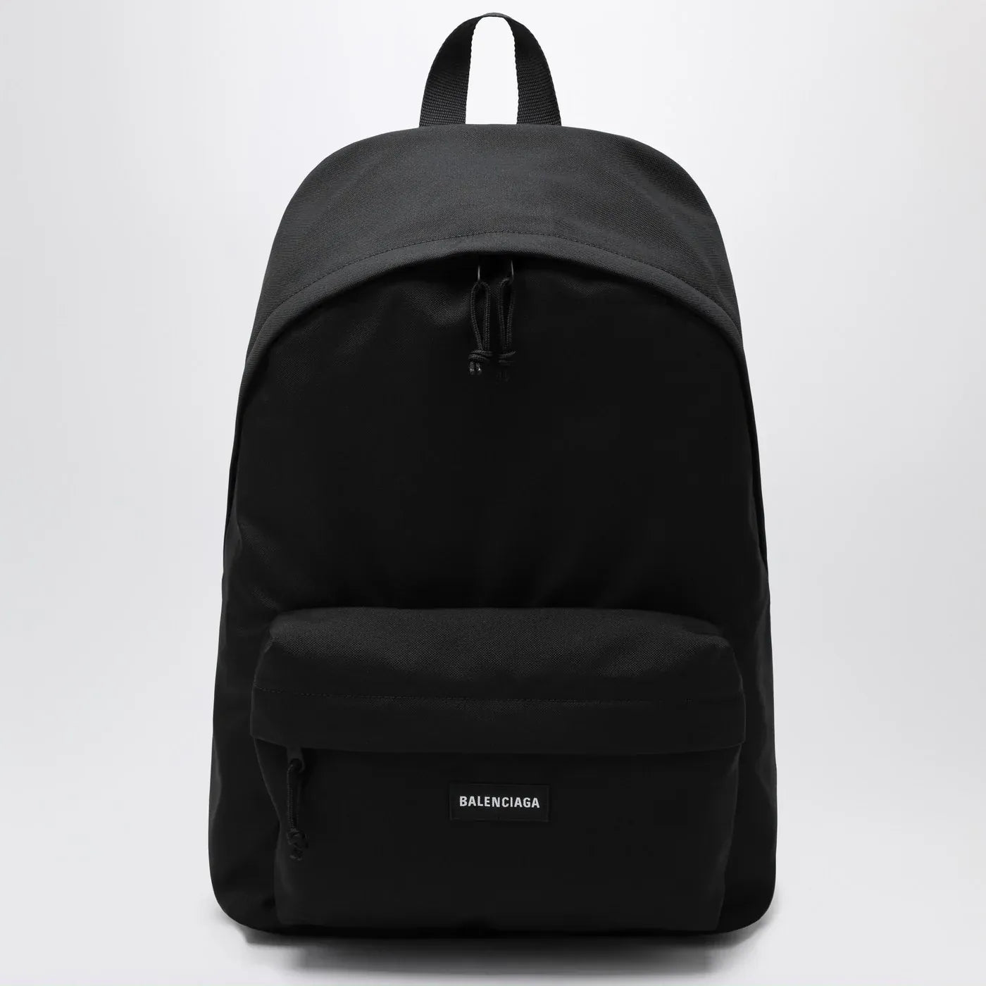 Balenciaga - Black Explorer backpack with logo patch