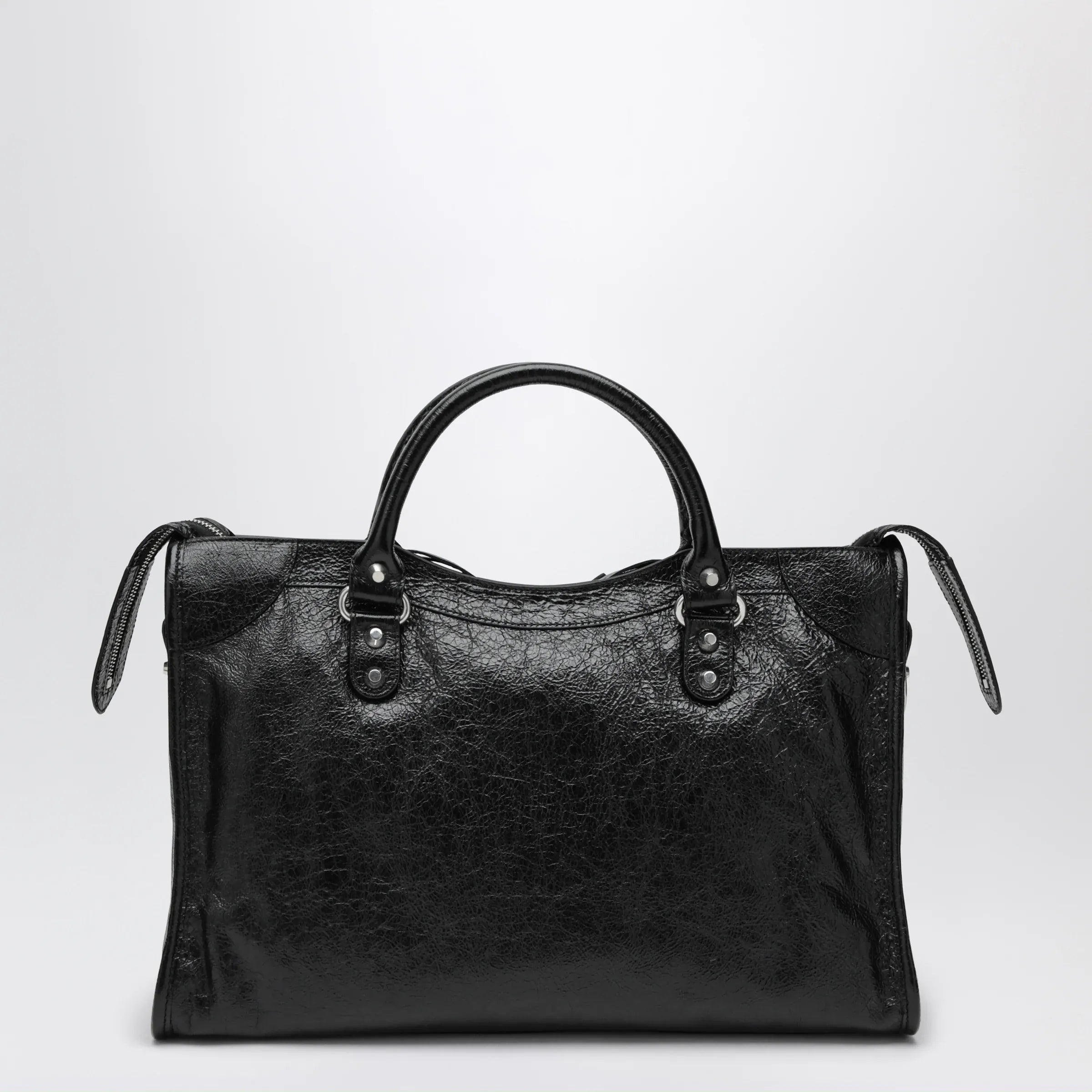 Balenciaga - Le City Medium bag in Arena lambskin leather black
