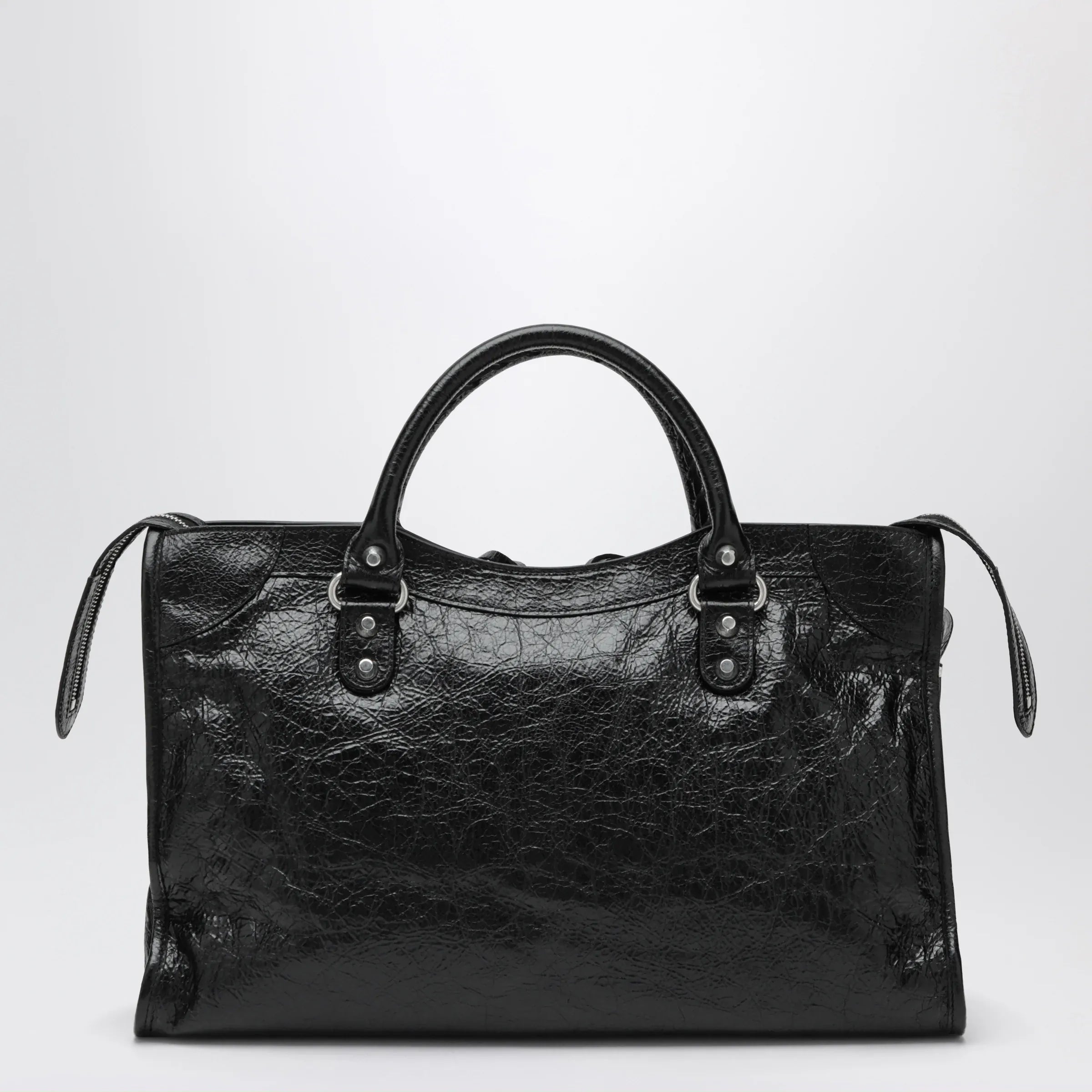 Balenciaga - Le City Medium bag in Arena lambskin leather black