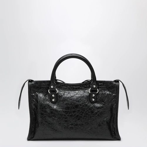 Balenciaga - Le City small lambskin leather bag in black