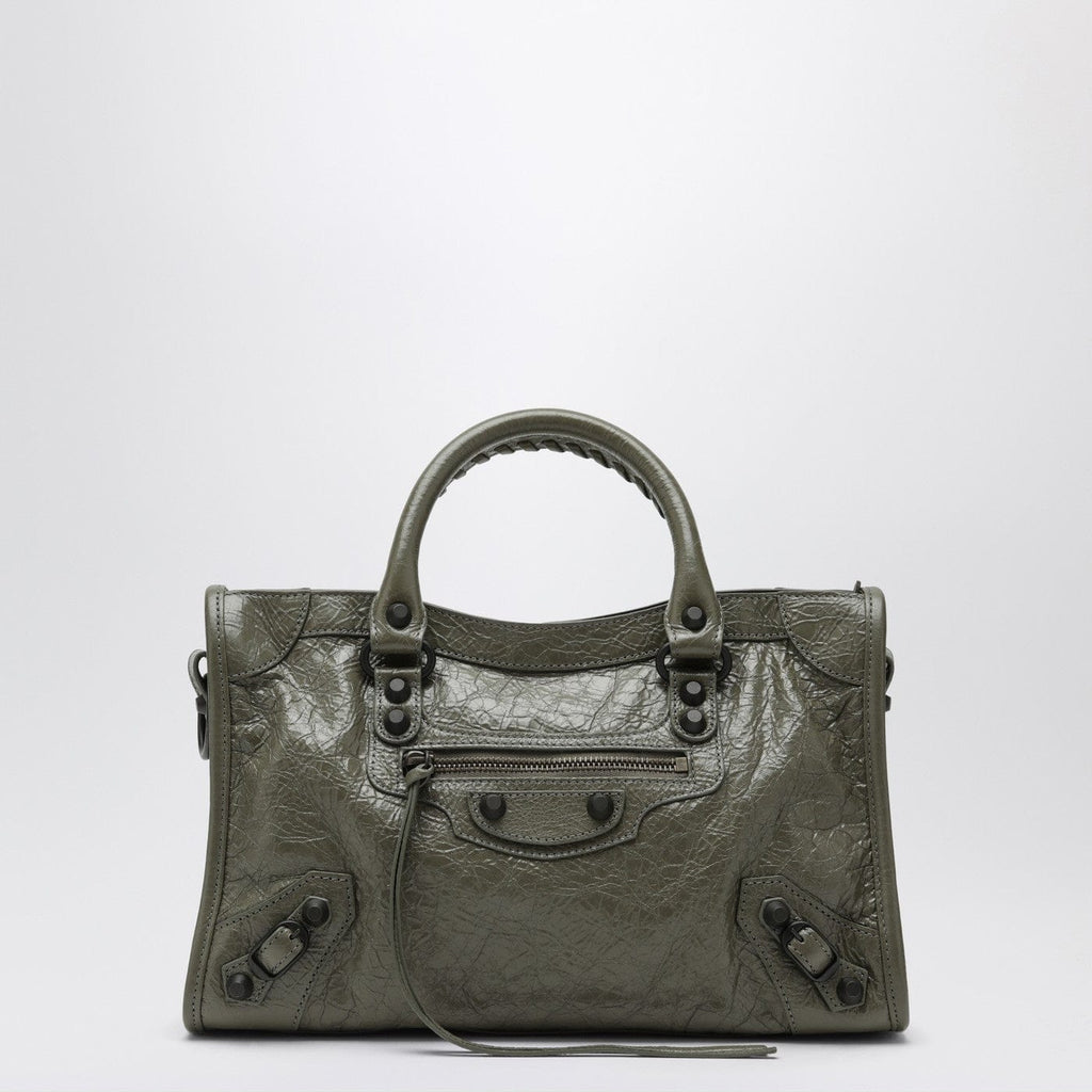 Balenciaga - Le City small tote bag in military green