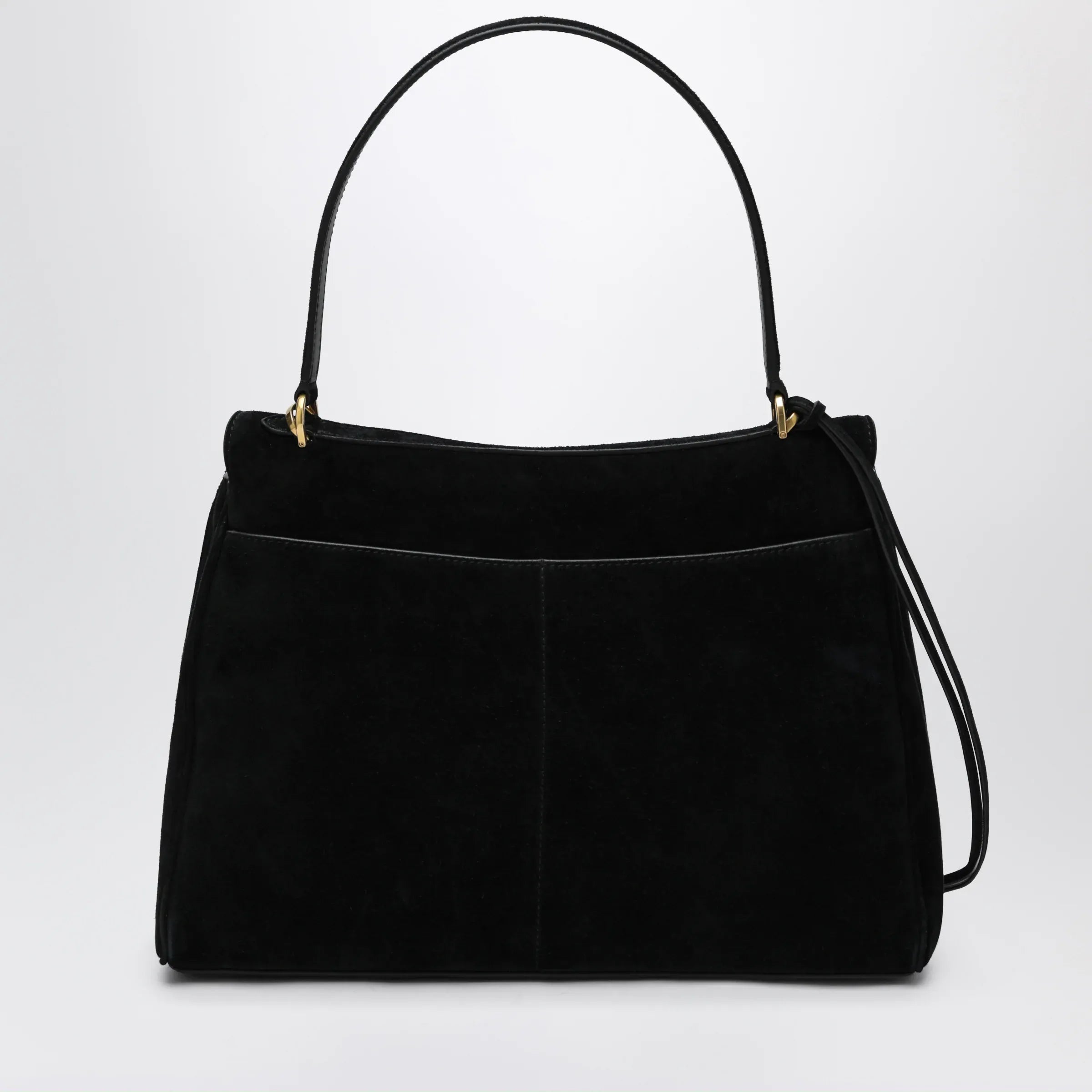 Balenciaga - Medium Rodeo bag in suede calfskin, black