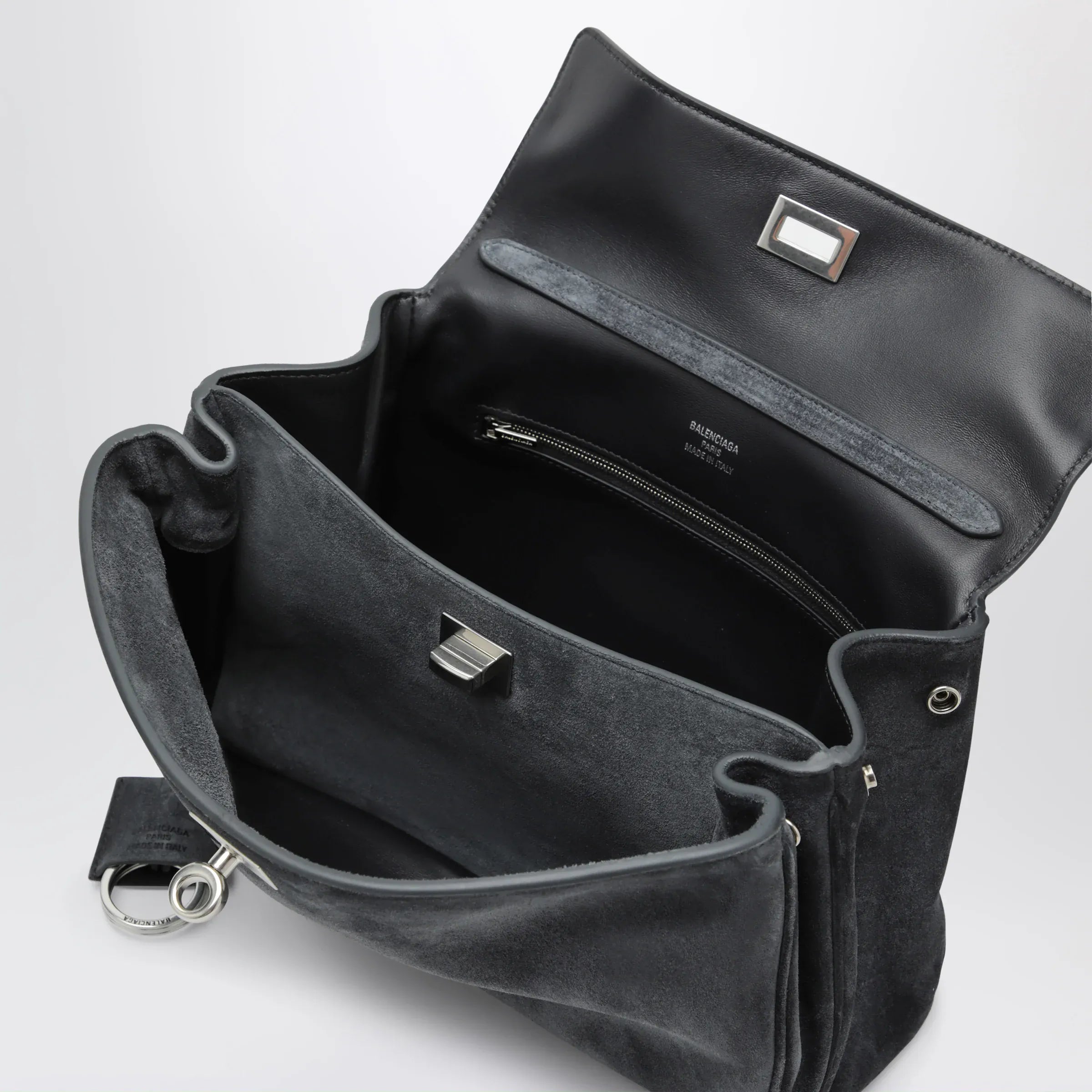 Balenciaga - Rodeo small bag in grey calf leather