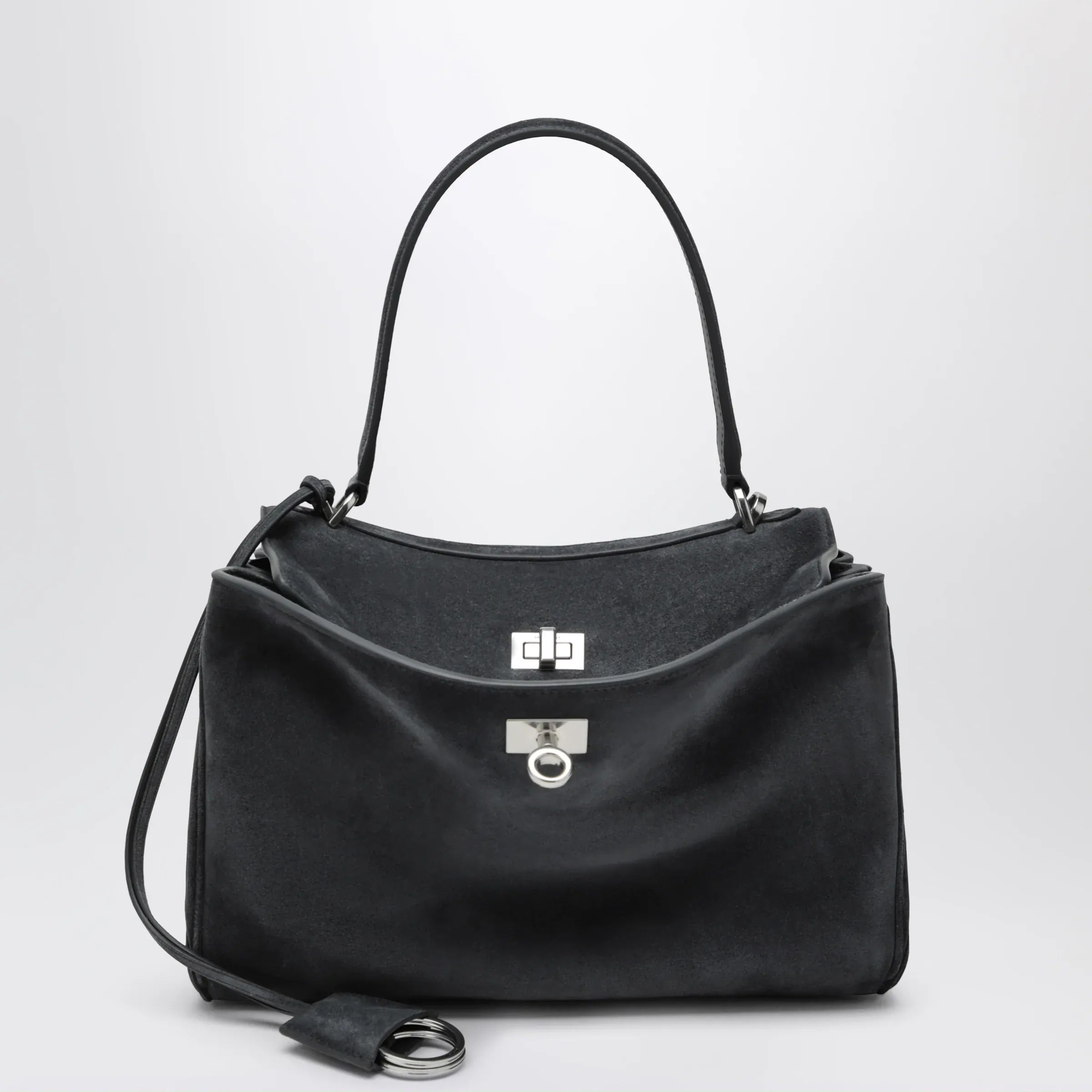 Balenciaga - Rodeo small bag in grey calf leather