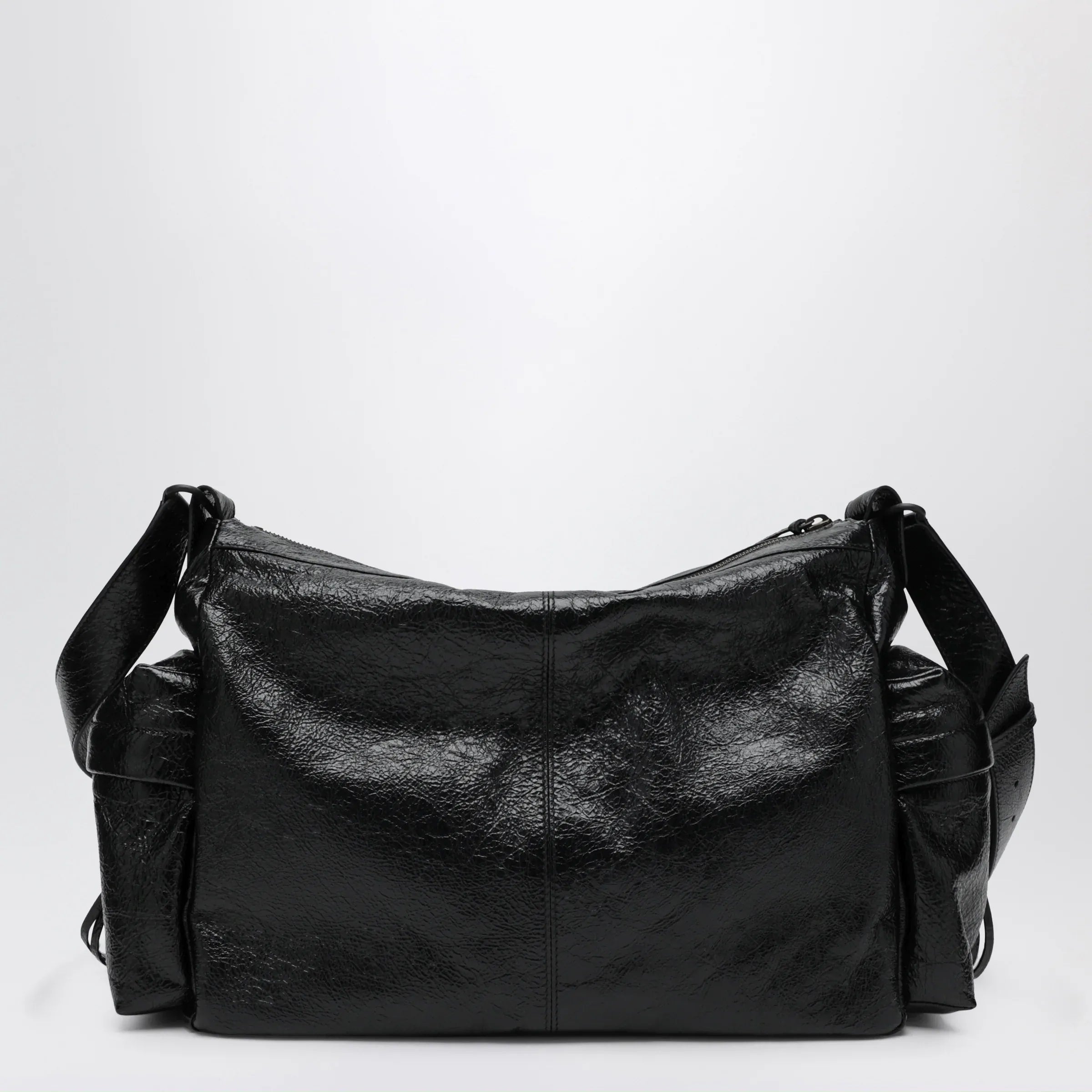 Balenciaga - Le City medium multi-pocket lambskin crossbody bag black