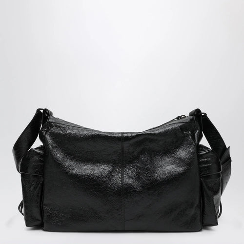 Balenciaga - Le City medium multi-pocket lambskin crossbody bag black