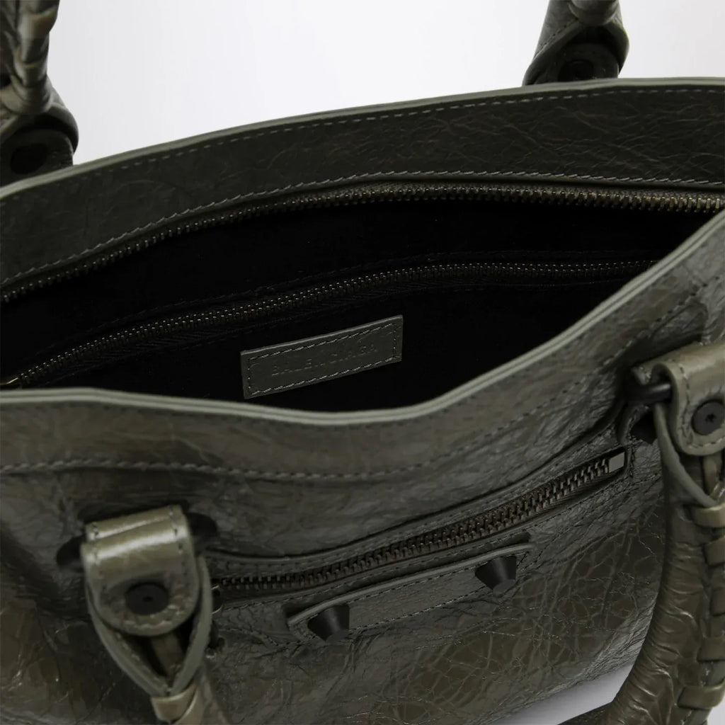 Balenciaga - Le City small tote bag in military green