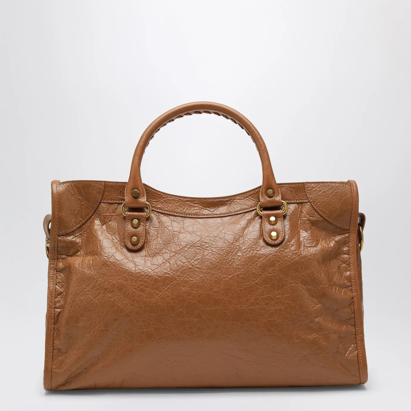 Balenciaga - Le City medium bag in camel/antique gold
