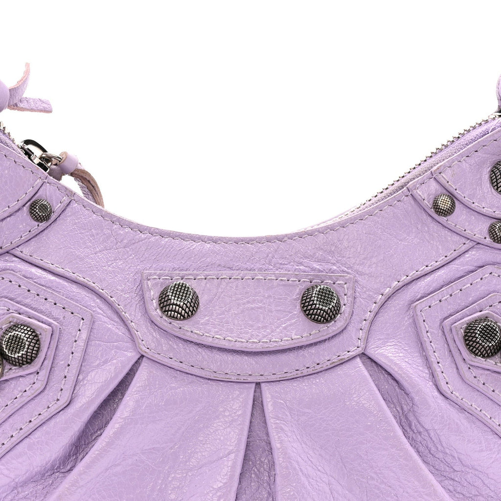 Agneau Arena Le Cagole Shoulder Bag XS Lilac