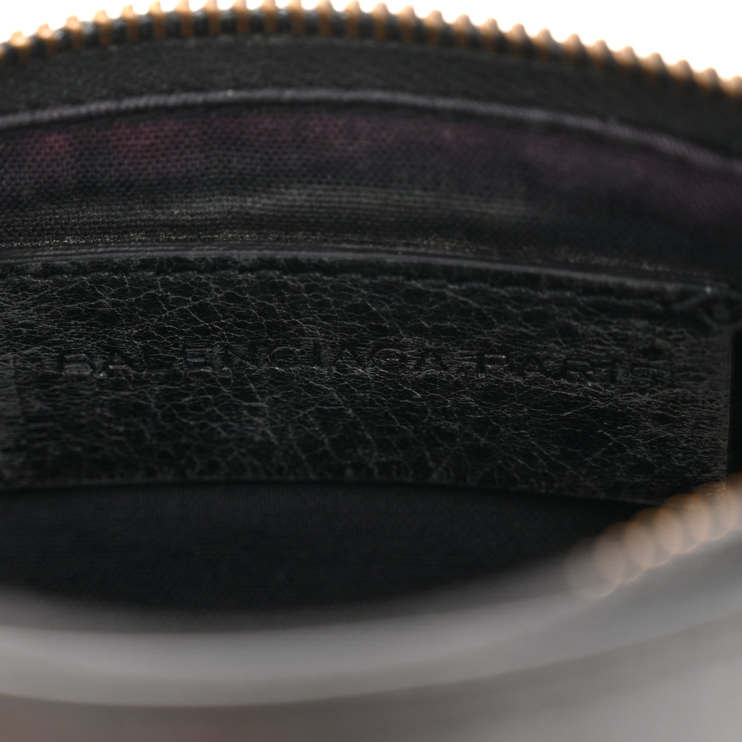 Agneau Classic Hardware M Porte-Monnaie Coin Purse Black