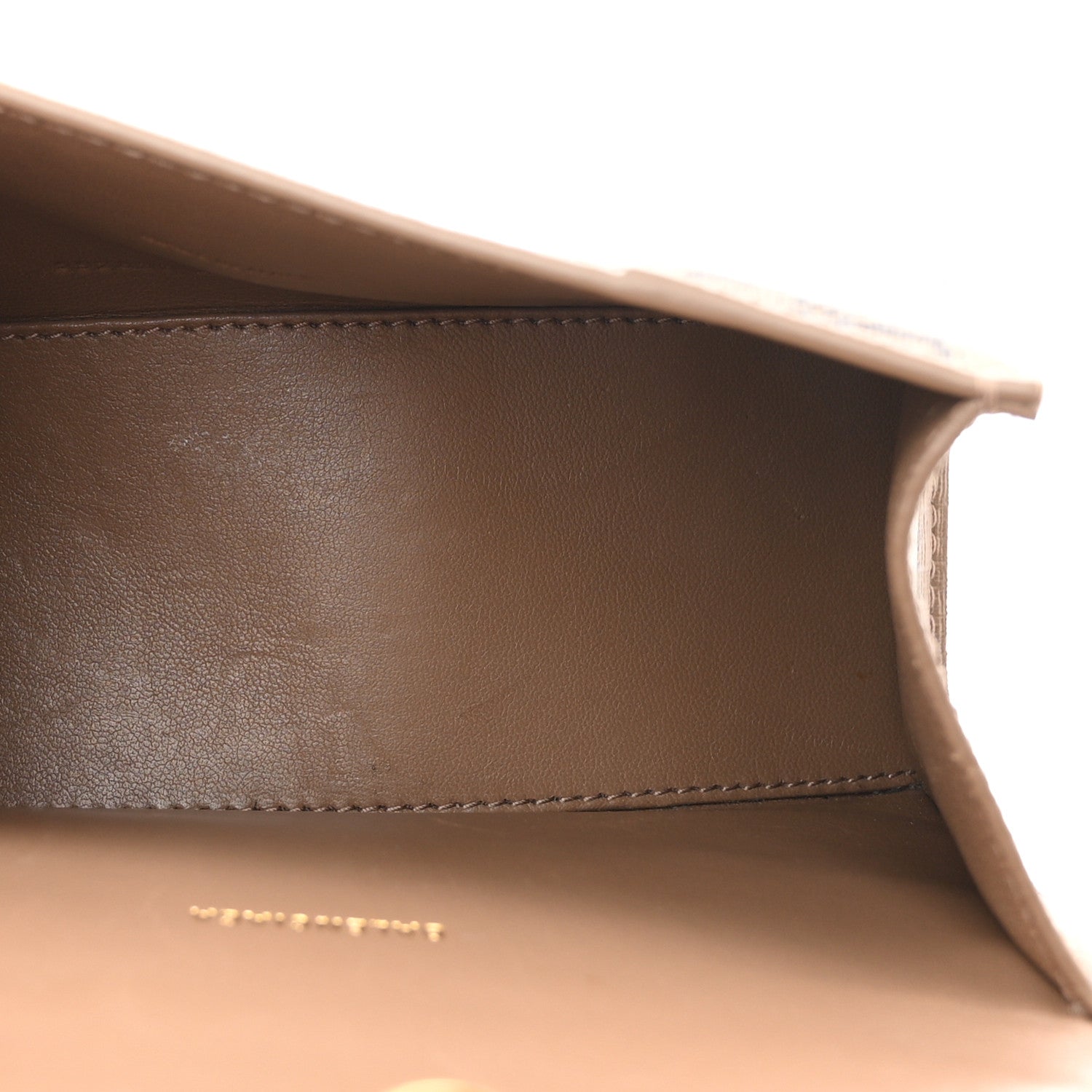 Coated Canvas BB Monogram Hourglass Top Handle Bag XS Beige Brown