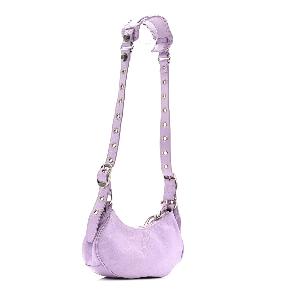Agneau Arena Le Cagole Shoulder Bag XS Lilac