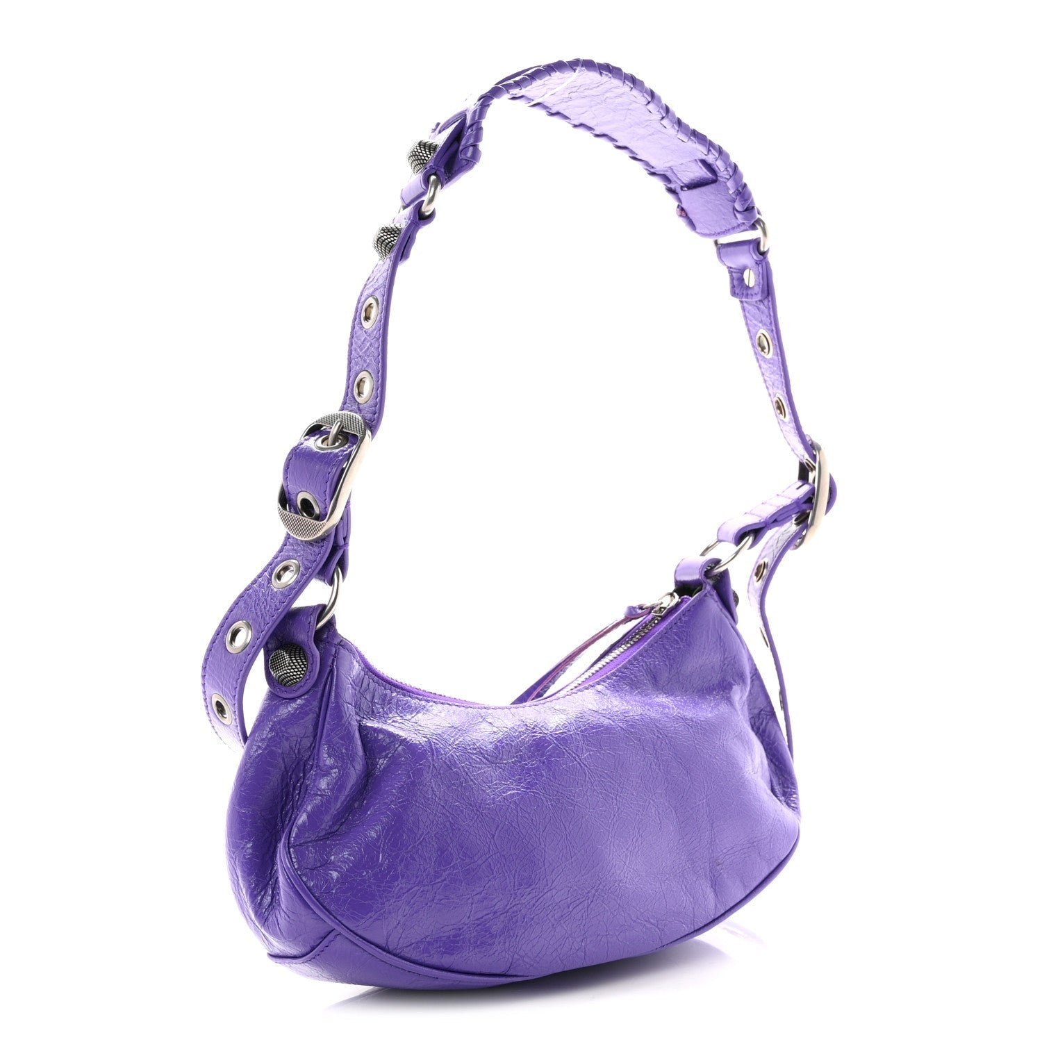 Agneau Arena Le Cagole Shoulder Bag XS Purple