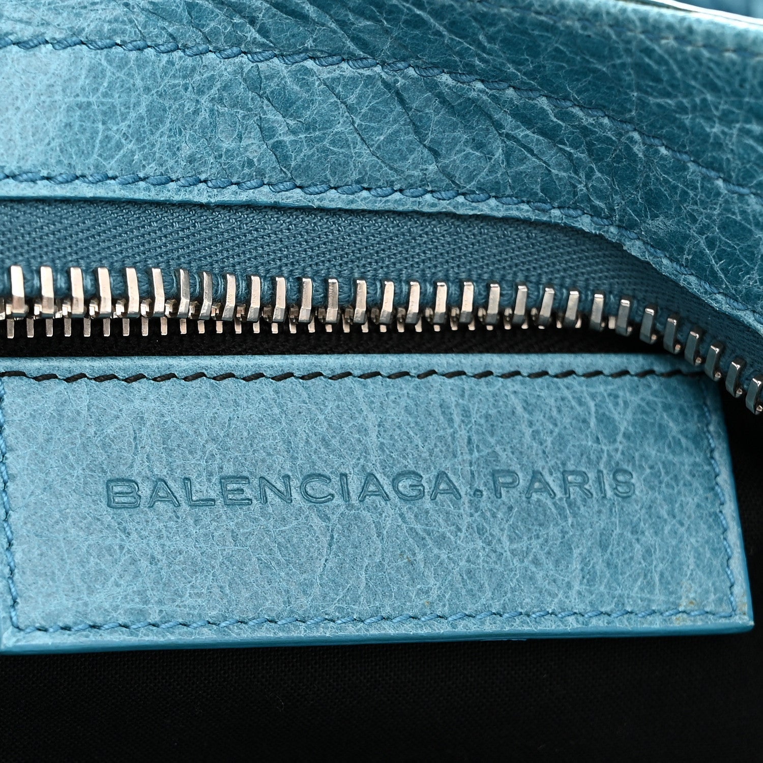 Agneau Giant 21 Silver Hardware Part Time Aquamarine