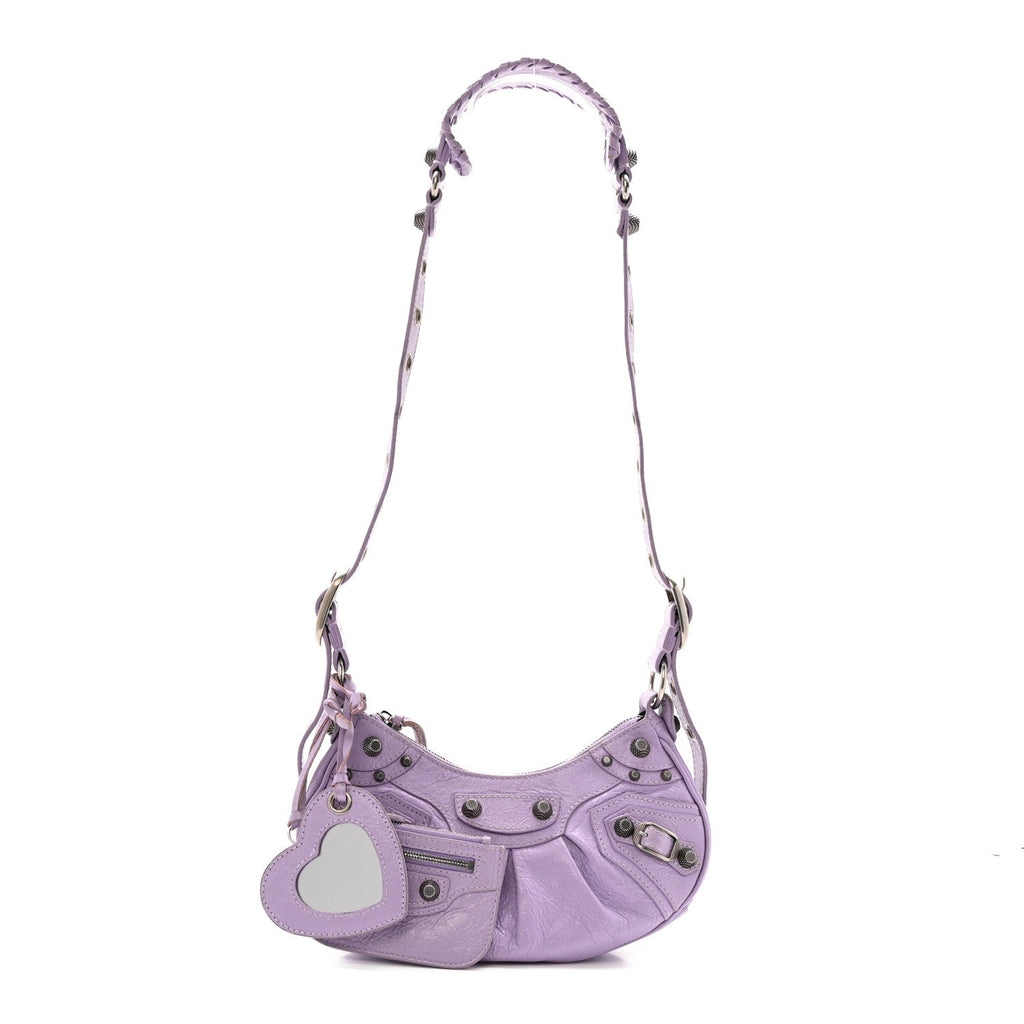 Agneau Arena Le Cagole Shoulder Bag XS Lilac