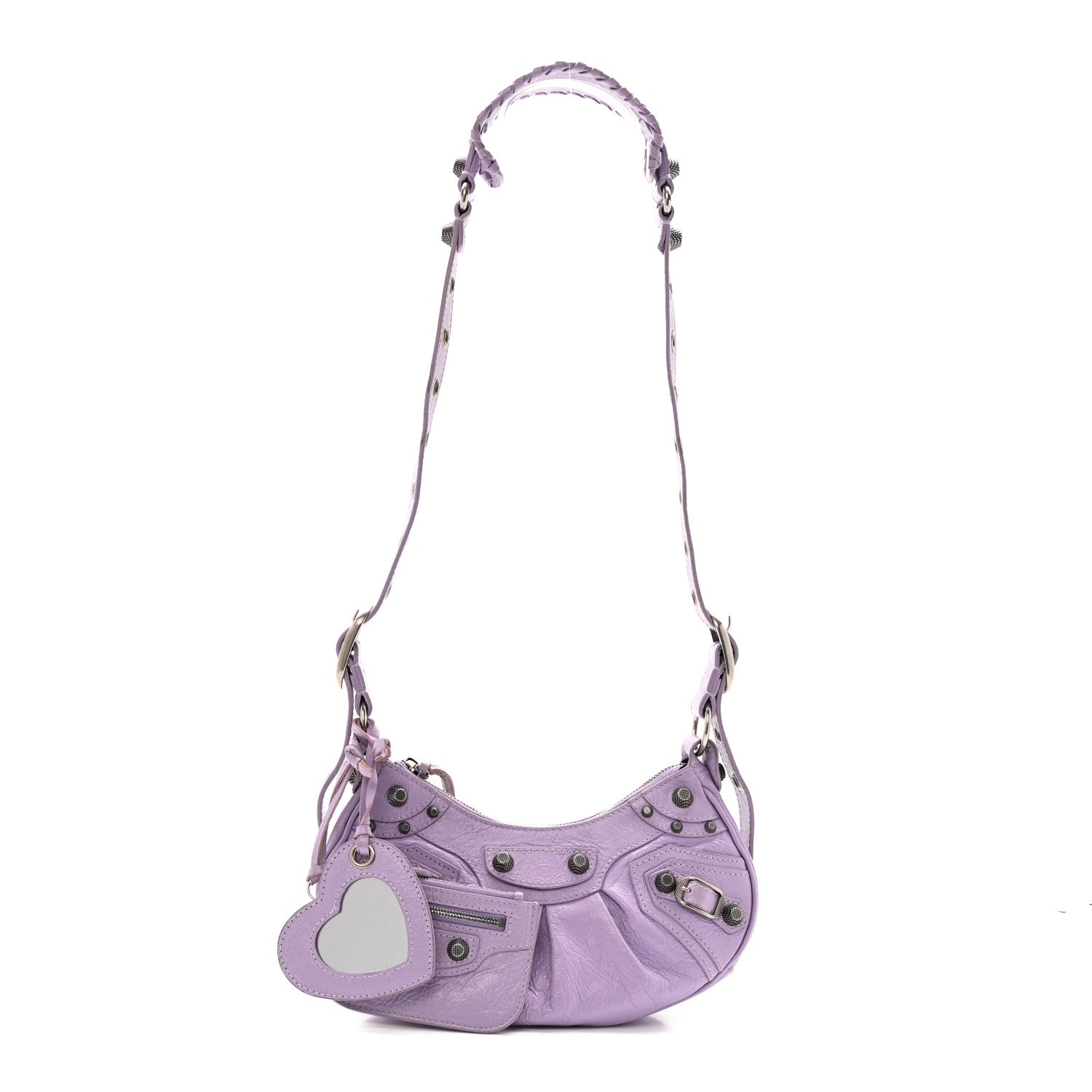 Agneau Arena Le Cagole Shoulder Bag XS Lilac