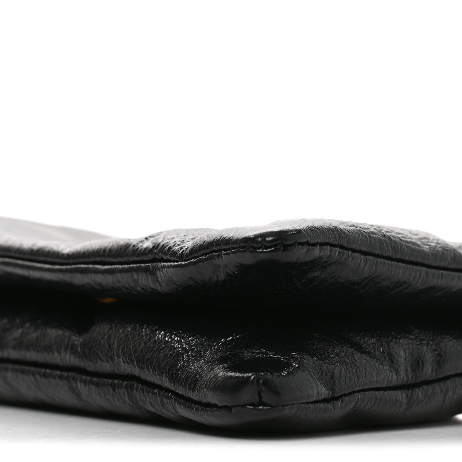 Arena Calfskin Puffy Monaco Chain Shoulder Bag  Black