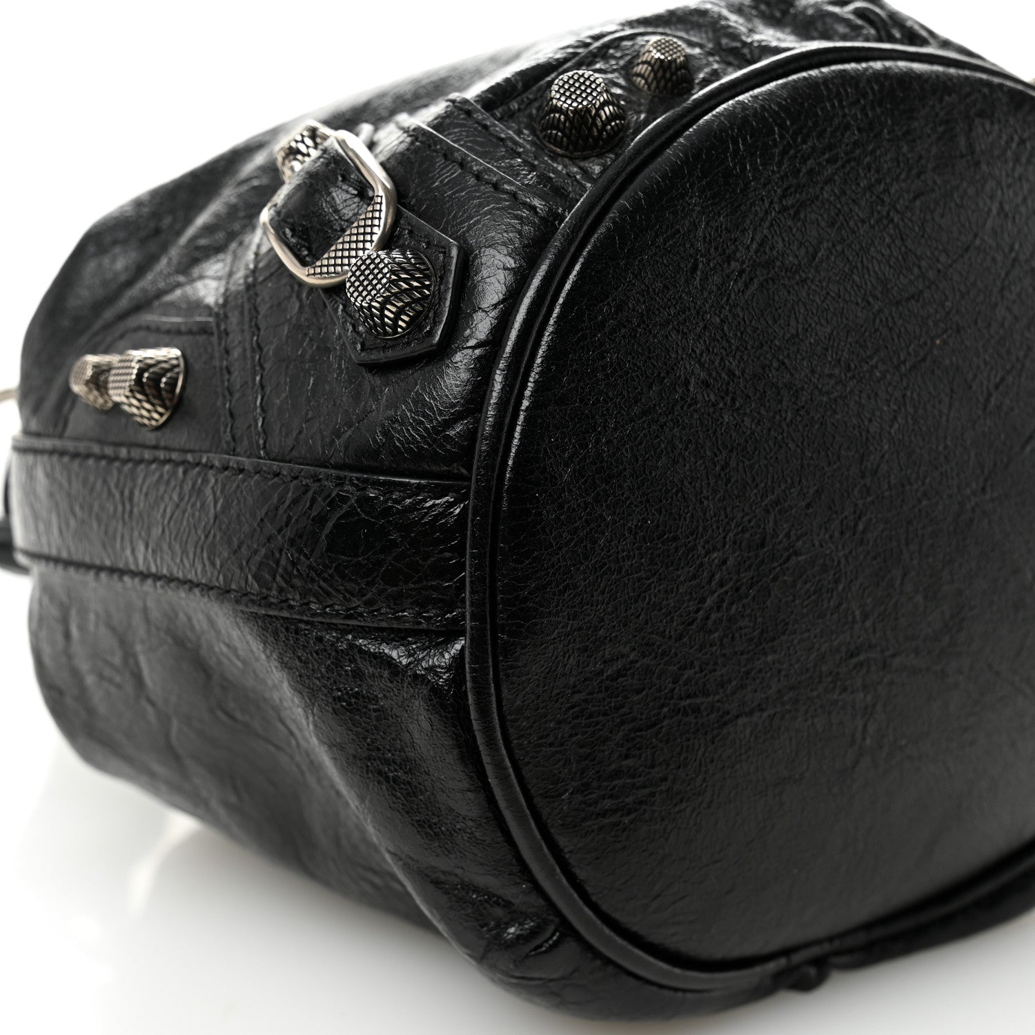 Agneau Arena Le Cagole Bucket Bag XS Black