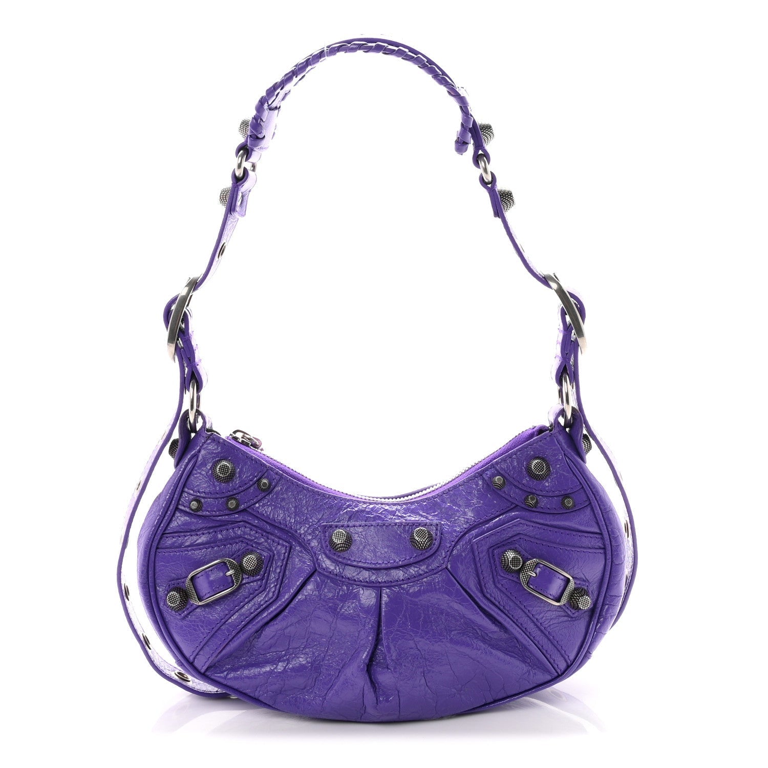 Agneau Arena Le Cagole Shoulder Bag XS Purple