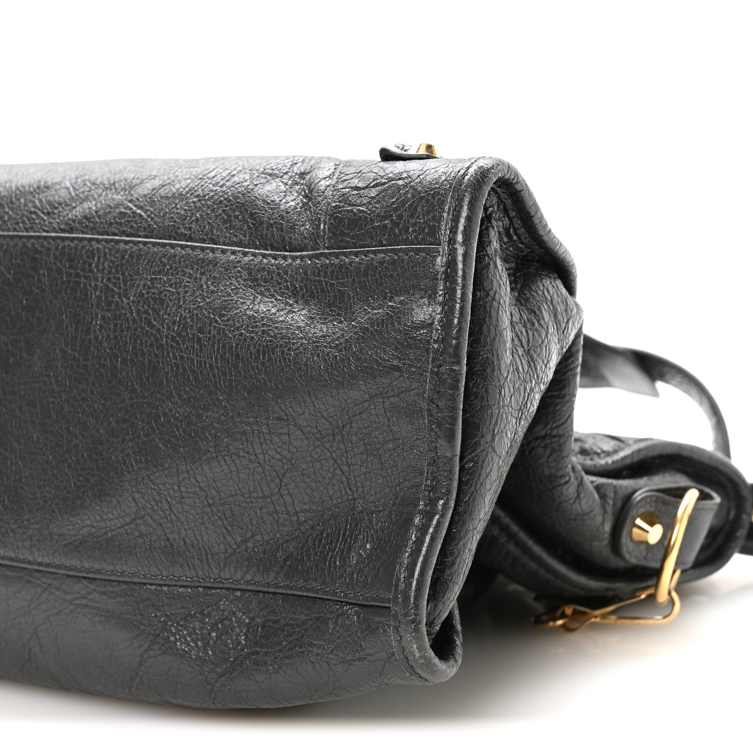 Agneau Classic Gold Hardware City Gris Fossile