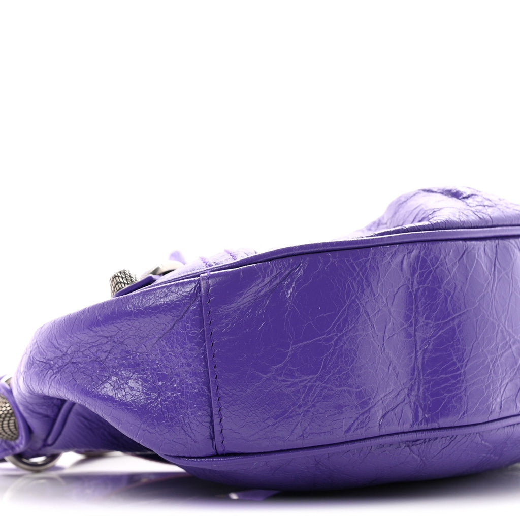 Agneau Arena Le Cagole Shoulder Bag XS Purple