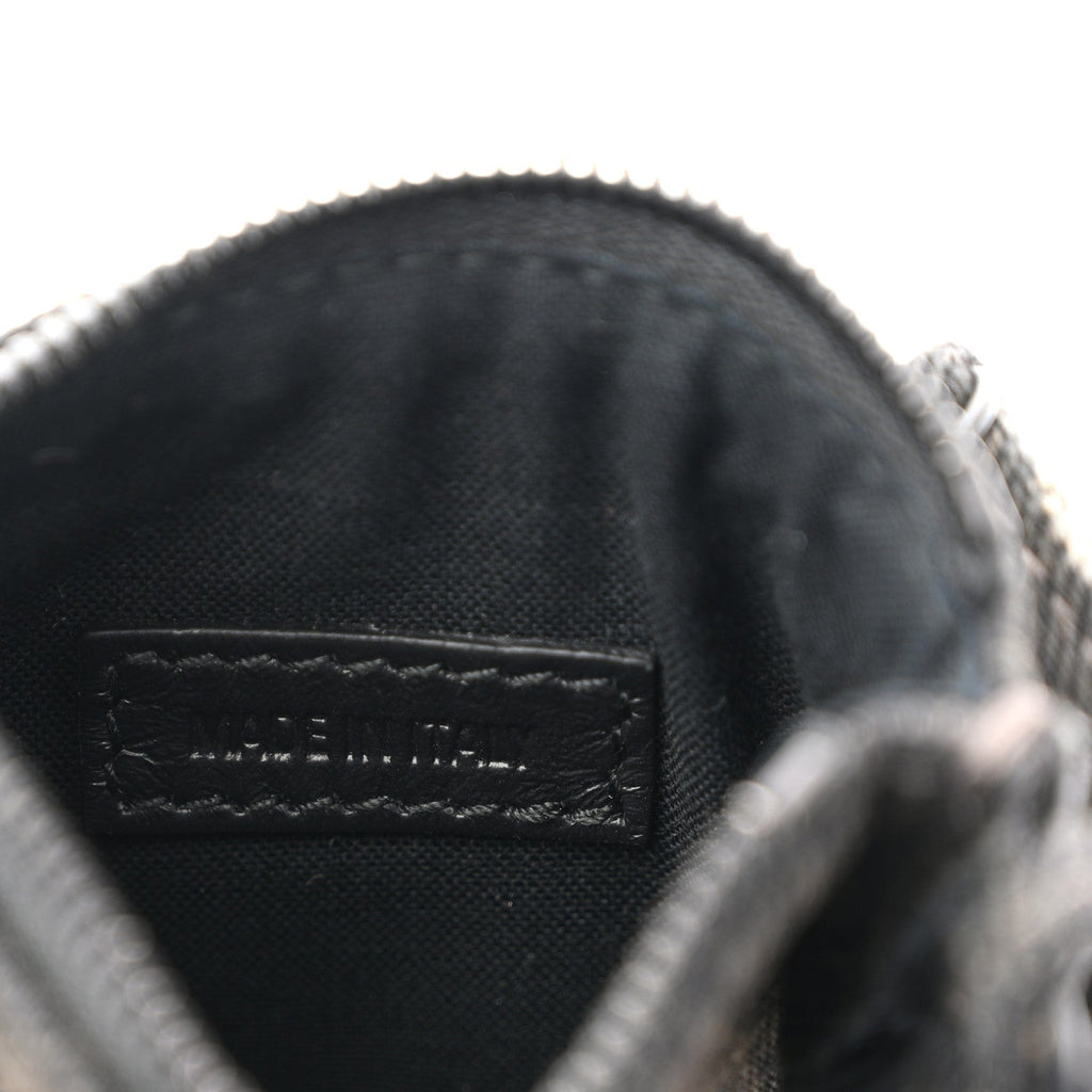 Denim Crystal Coin Purse Black